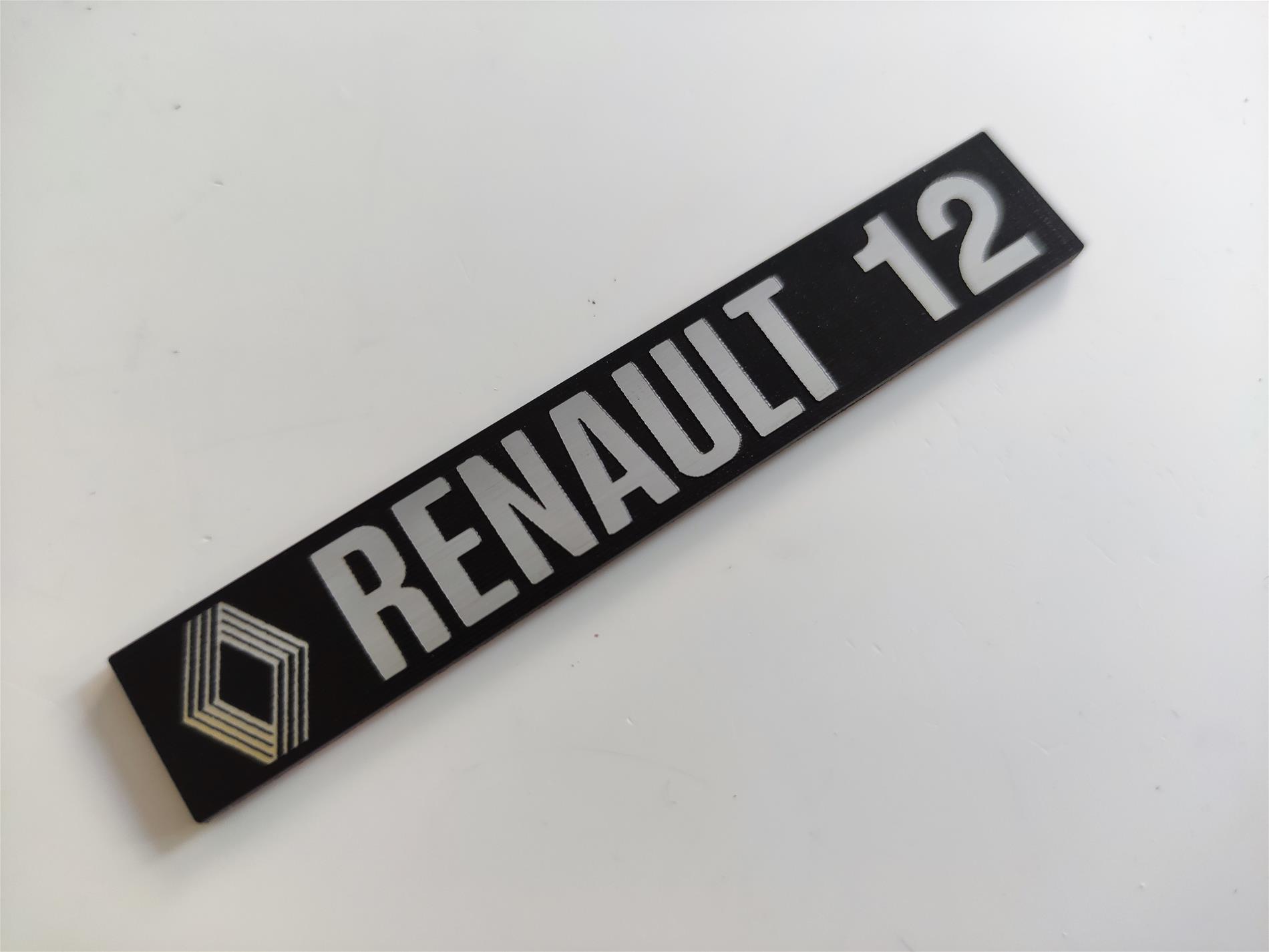 Renault 12 Toros  etiketi 9cm x 1,5cm - Görsel 3