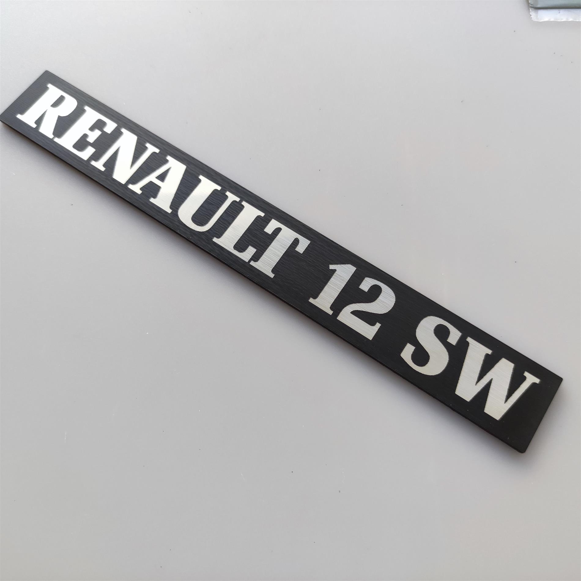 Renault 12 SW Toros  Bagaj etiketi - Görsel 1