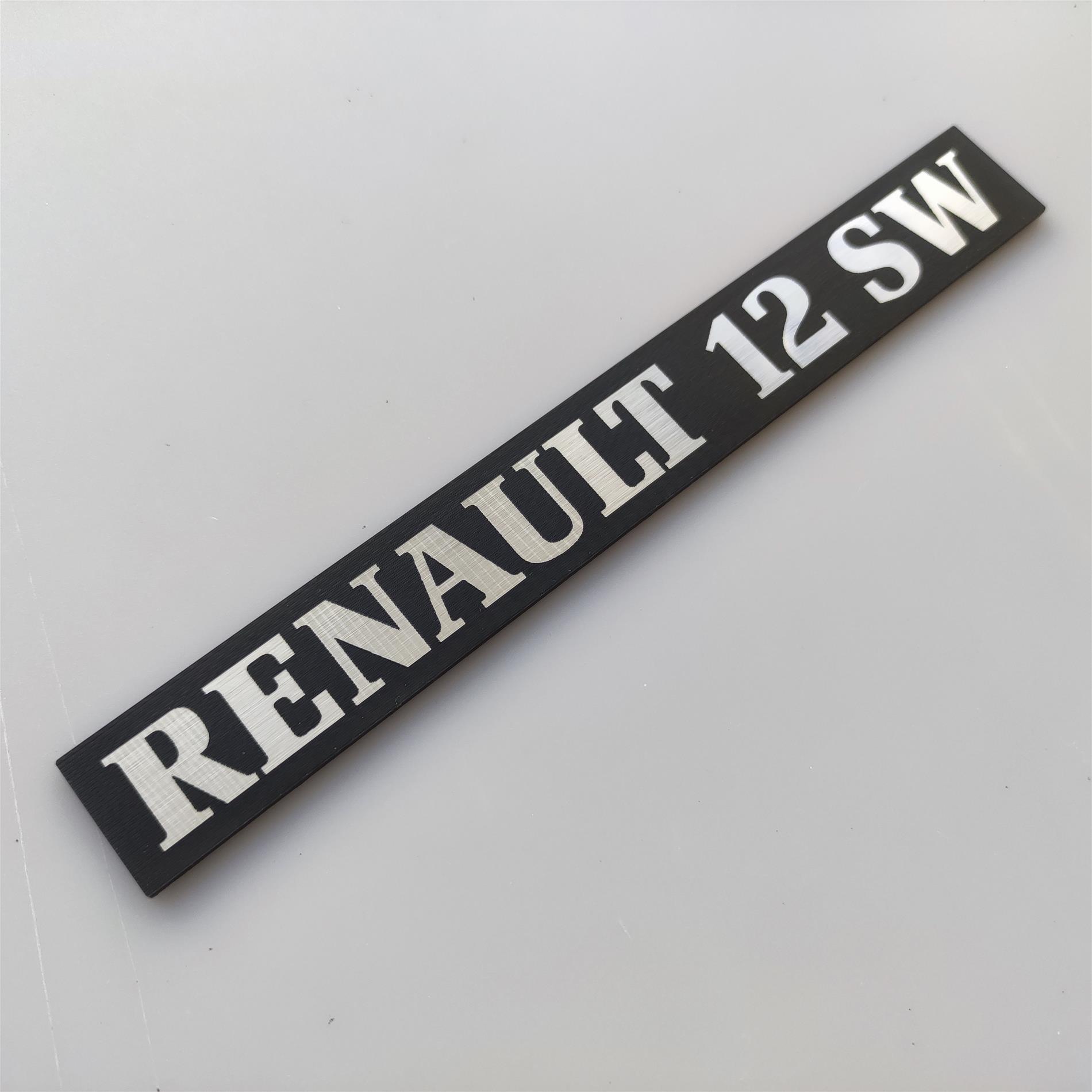 Renault 12 SW Toros  Bagaj etiketi - Görsel 2