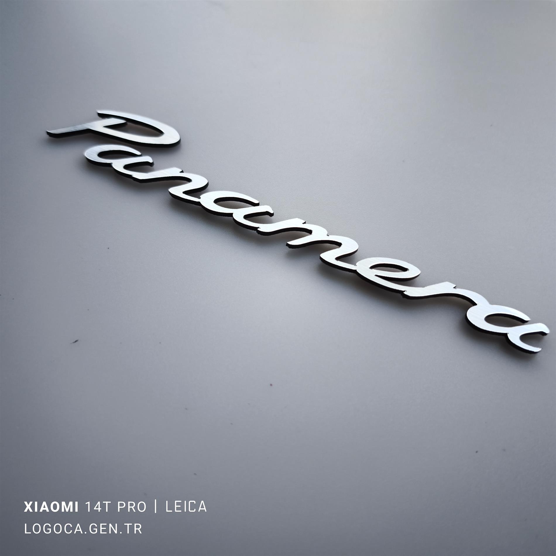 Porsche Panamera bagaj yazısı 20cm - Görsel 1