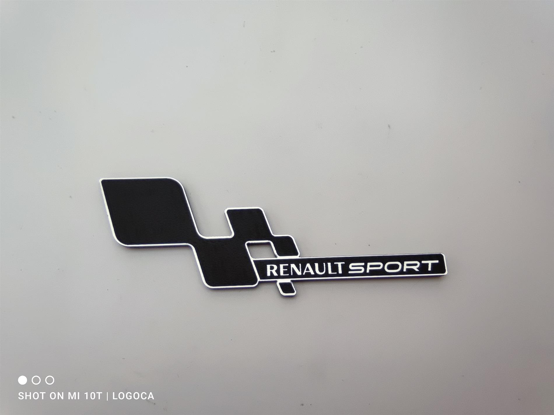 Renault sport damalı plastik etiket - Görsel 2