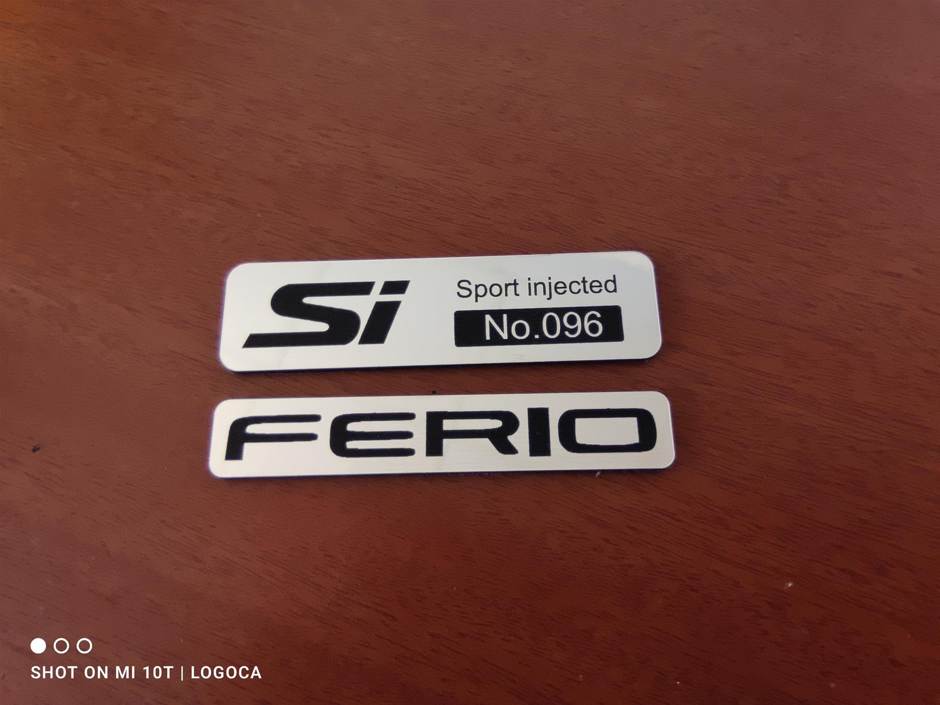 Honda Ferio ve Si etiketi - Görsel 1