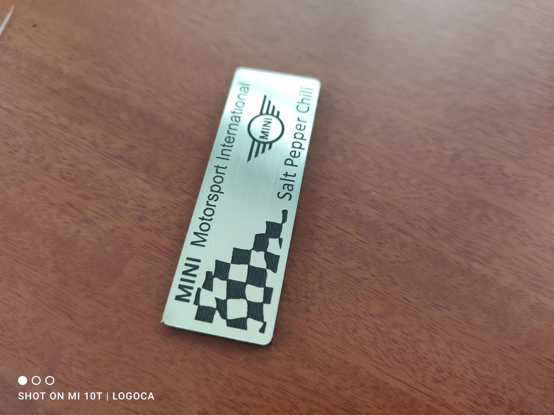 Mini Cooper plaket etiket - Görsel 3