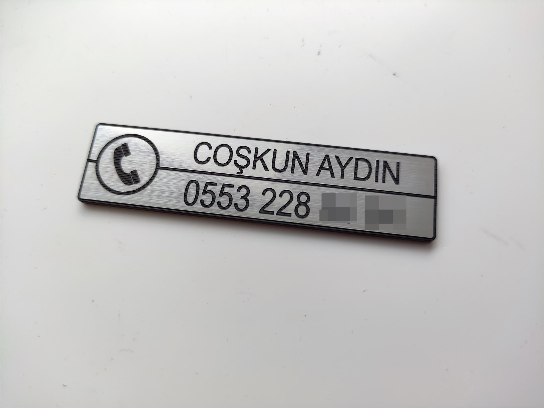 Araç içi yapıştırma Telefon numarası ve isimli veya isimsiz - Görsel 5