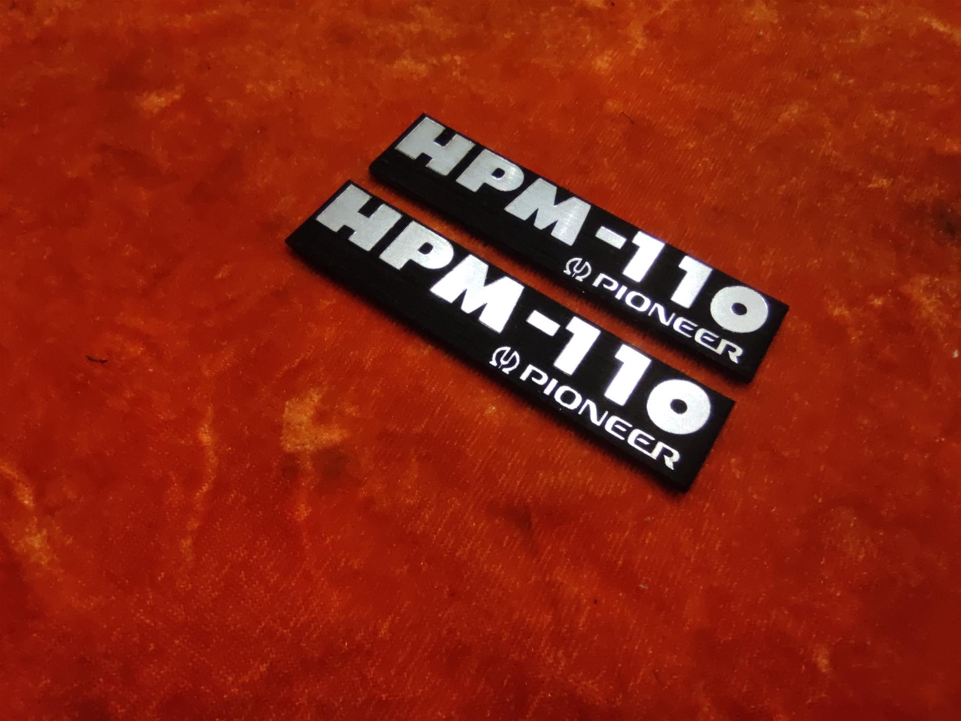 Pioneer HPM-110 Hoparlör Logosu - Vintage Audio Sembolü - Görsel 1