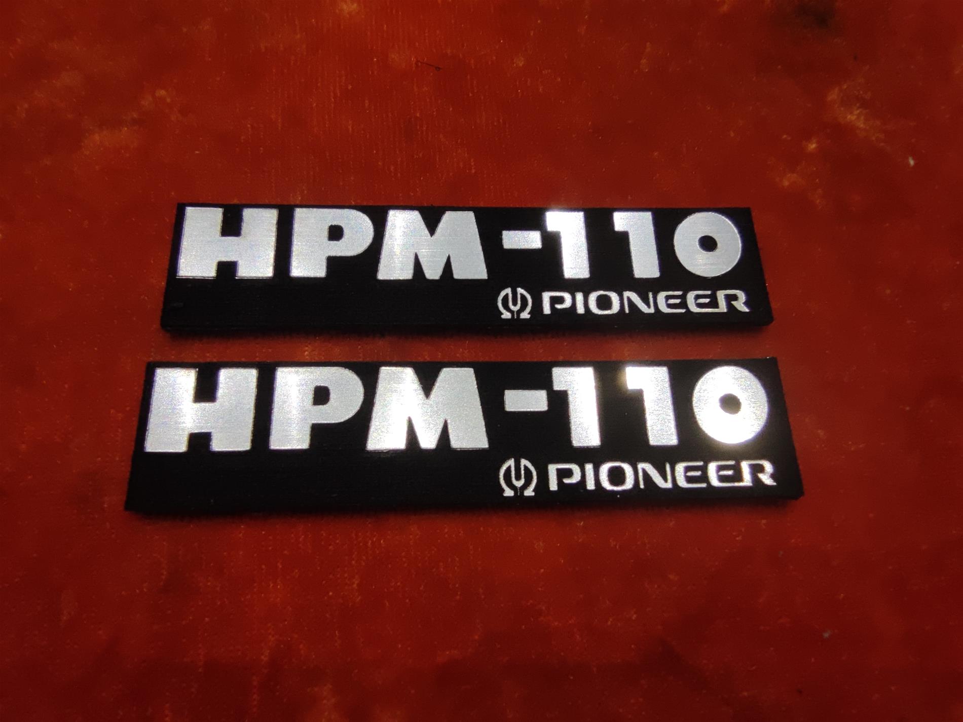 Pioneer HPM-110 Hoparlör Logosu - Vintage Audio Sembolü - Görsel 2