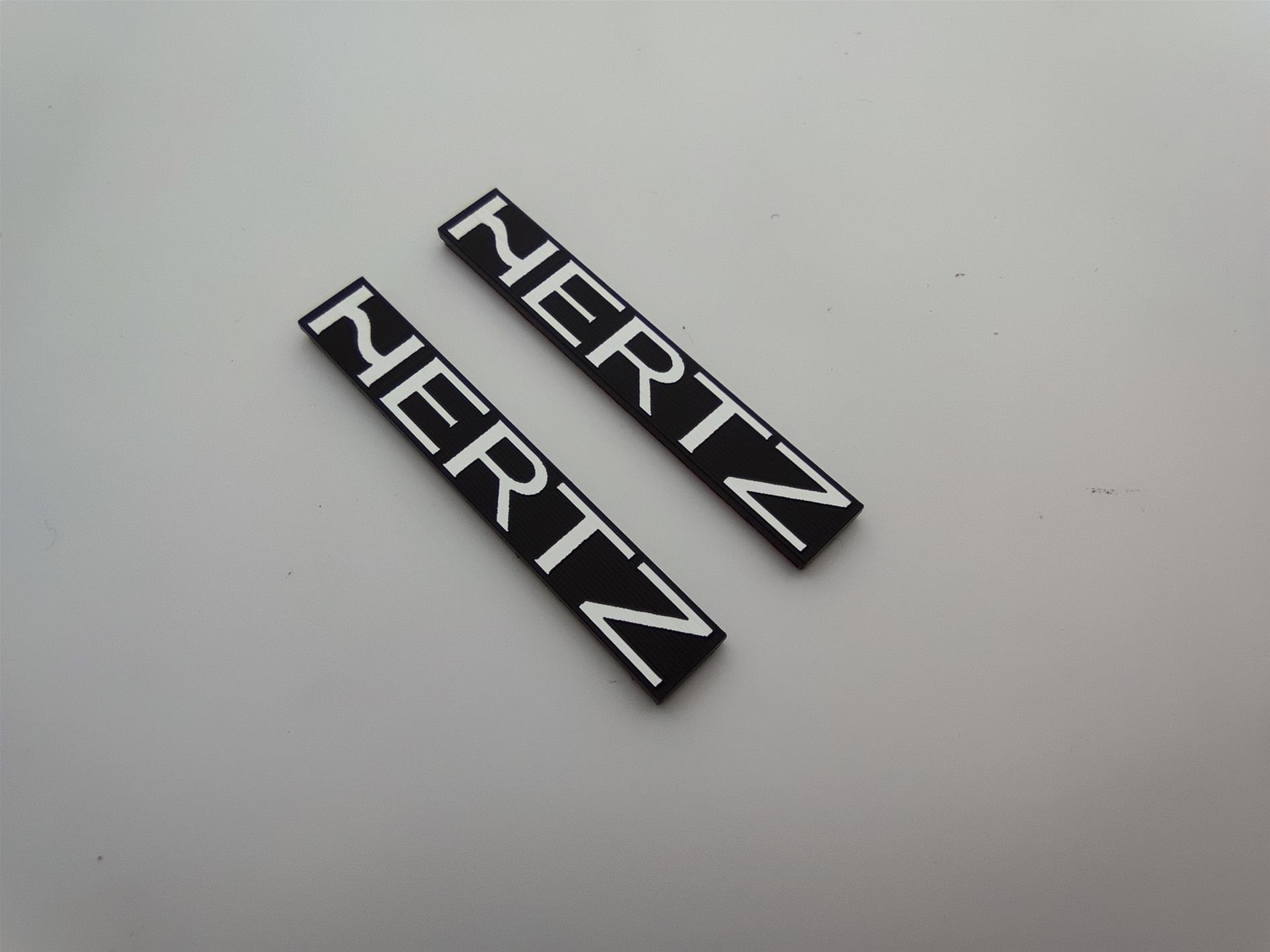 Hertz Logosu Etiket - Dayanıklı, Şık ve Kaliteli Araç Stickerları - Görsel 3
