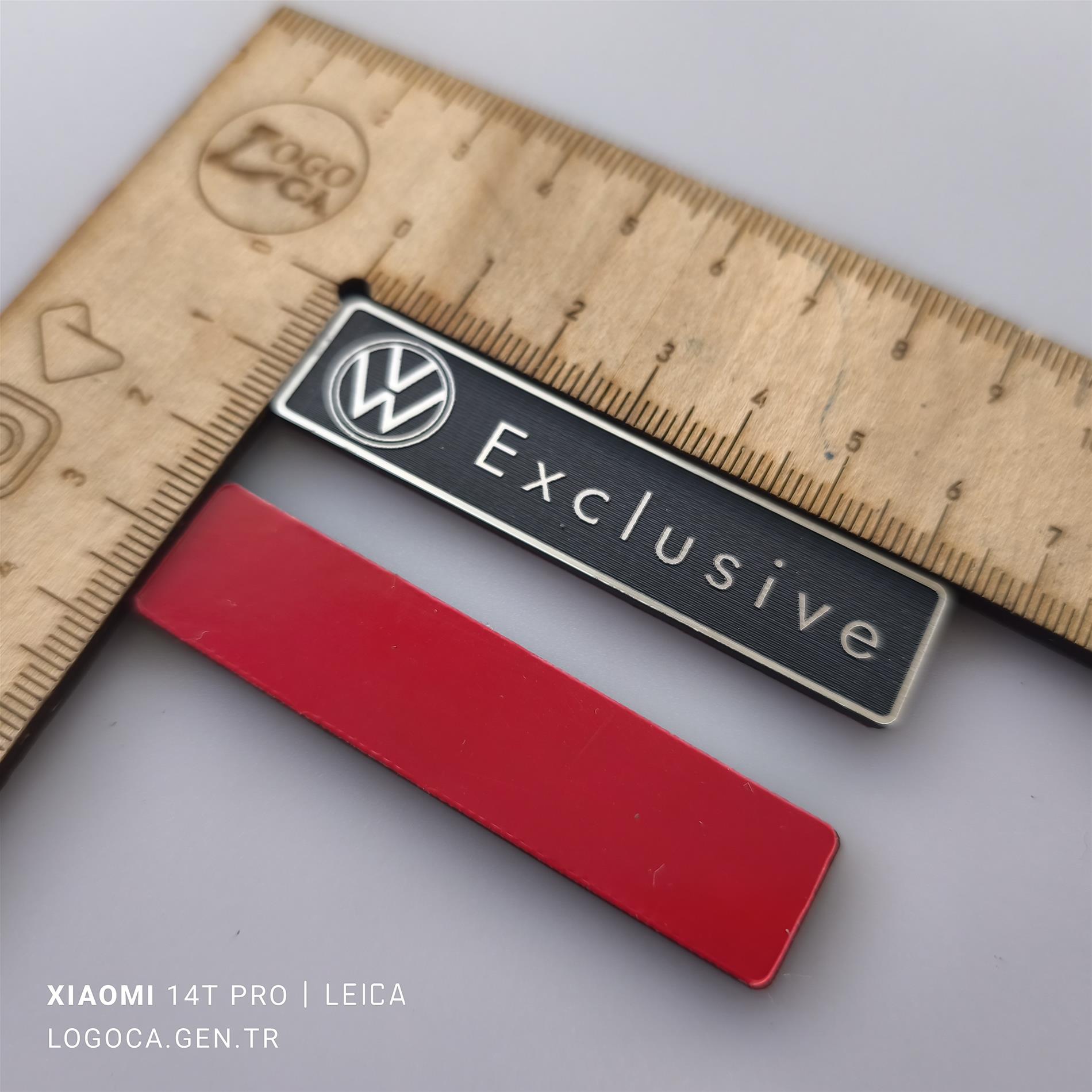Volkswagen exclusive plastik etiket 2 adet - Görsel 1