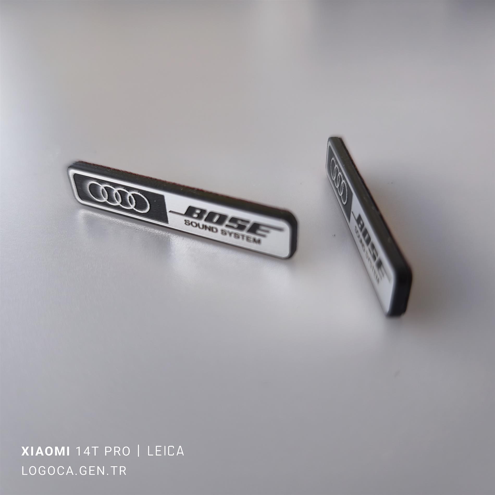 2 adet Audi Bose kapı hoparlör logosu Audi A4 S4 B5 A6 S6 RS6 C5 - Görsel 4