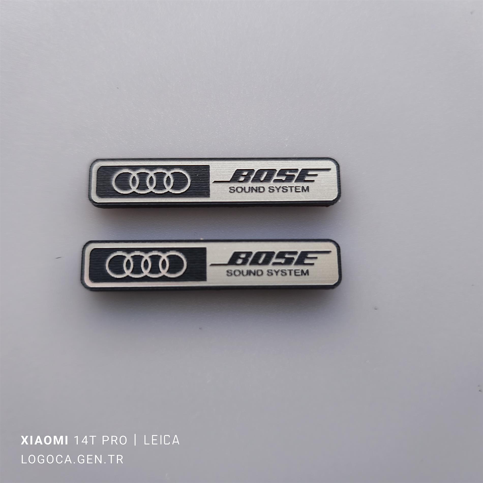 2 adet Audi Bose kapı hoparlör logosu Audi A4 S4 B5 A6 S6 RS6 C5 - Görsel 5