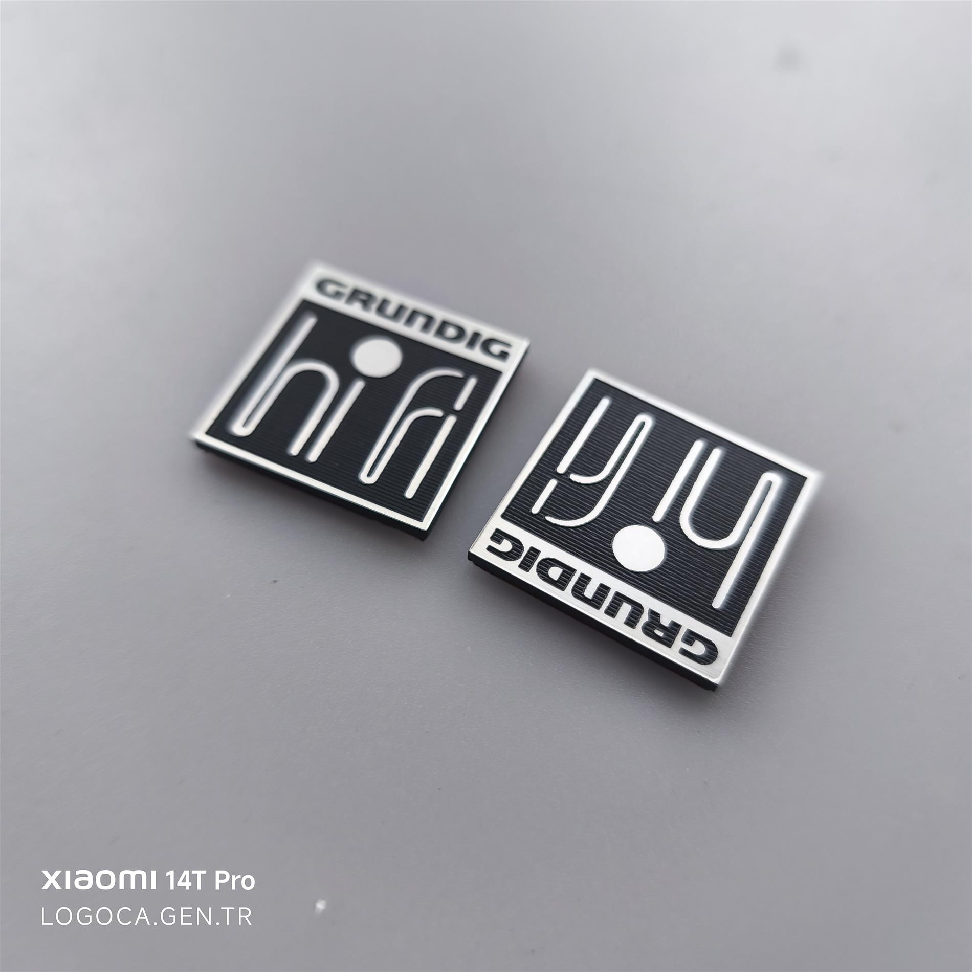 Grundig hifi logo etiket grundig yazısı üstte - Görsel 3