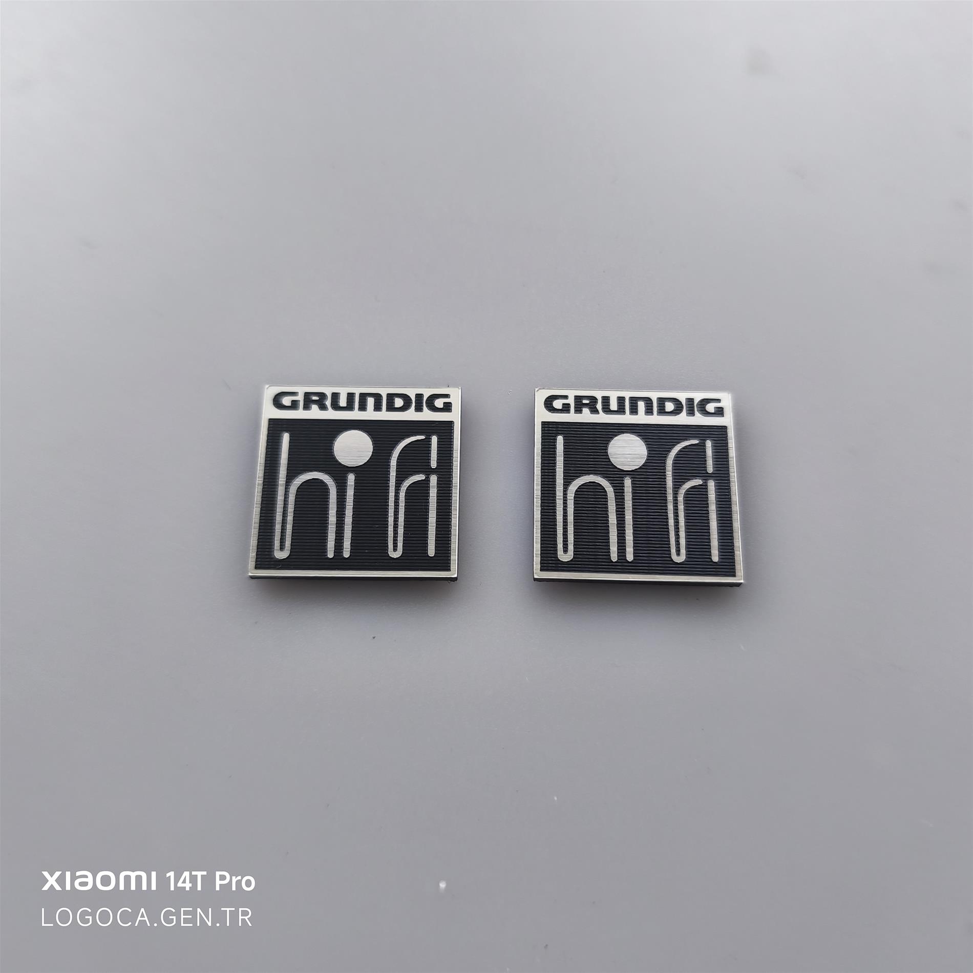 Grundig hifi logo etiket grundig yazısı üstte - Görsel 4