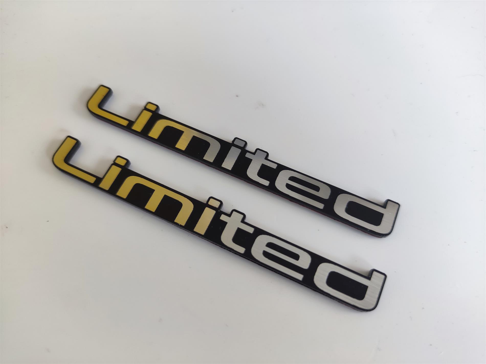 2x Toyota Corolla Limited Etiket - Görsel 1