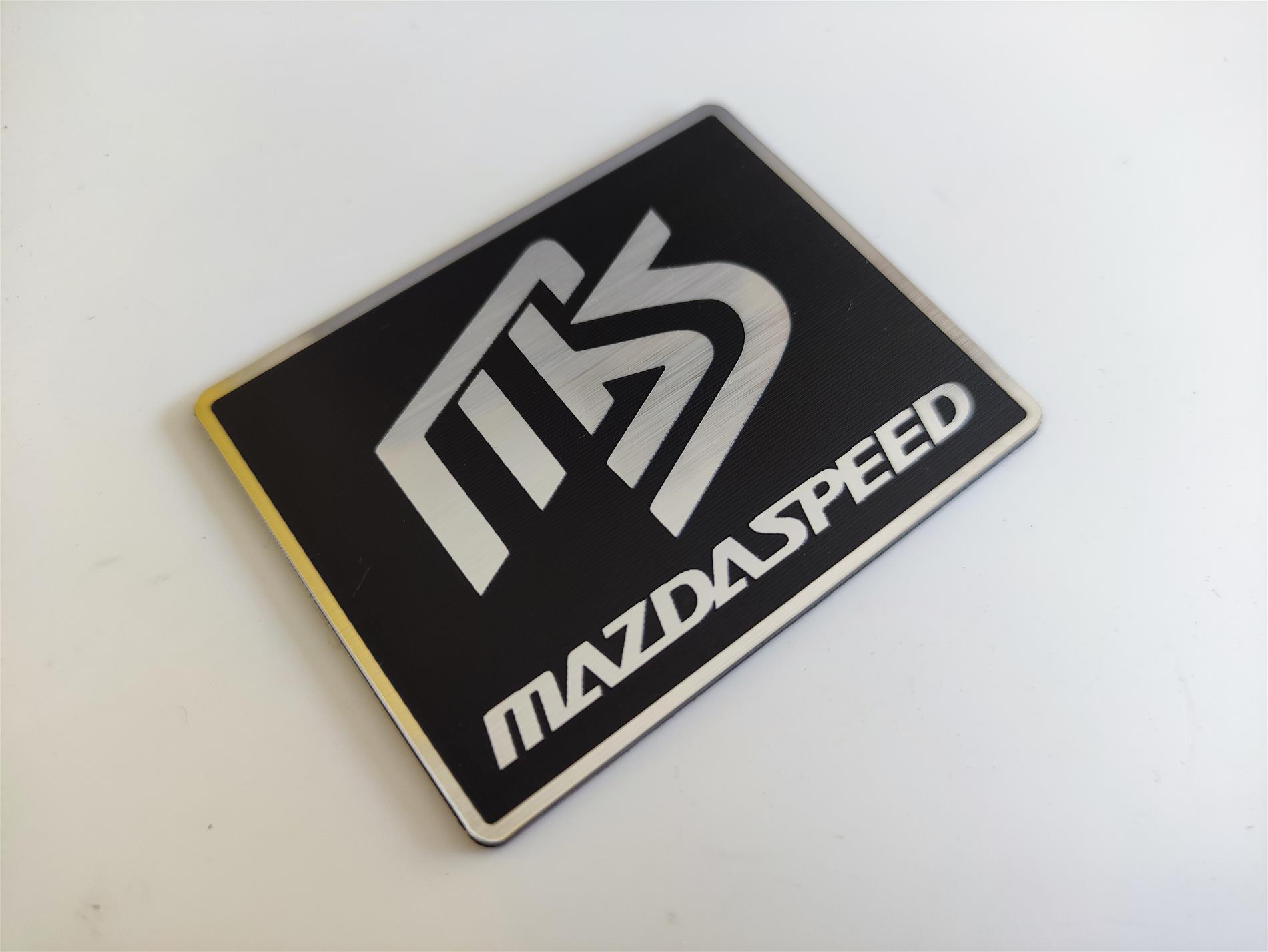 Mazda MS logolu mazdaspeed kart,plaket - Görsel 1