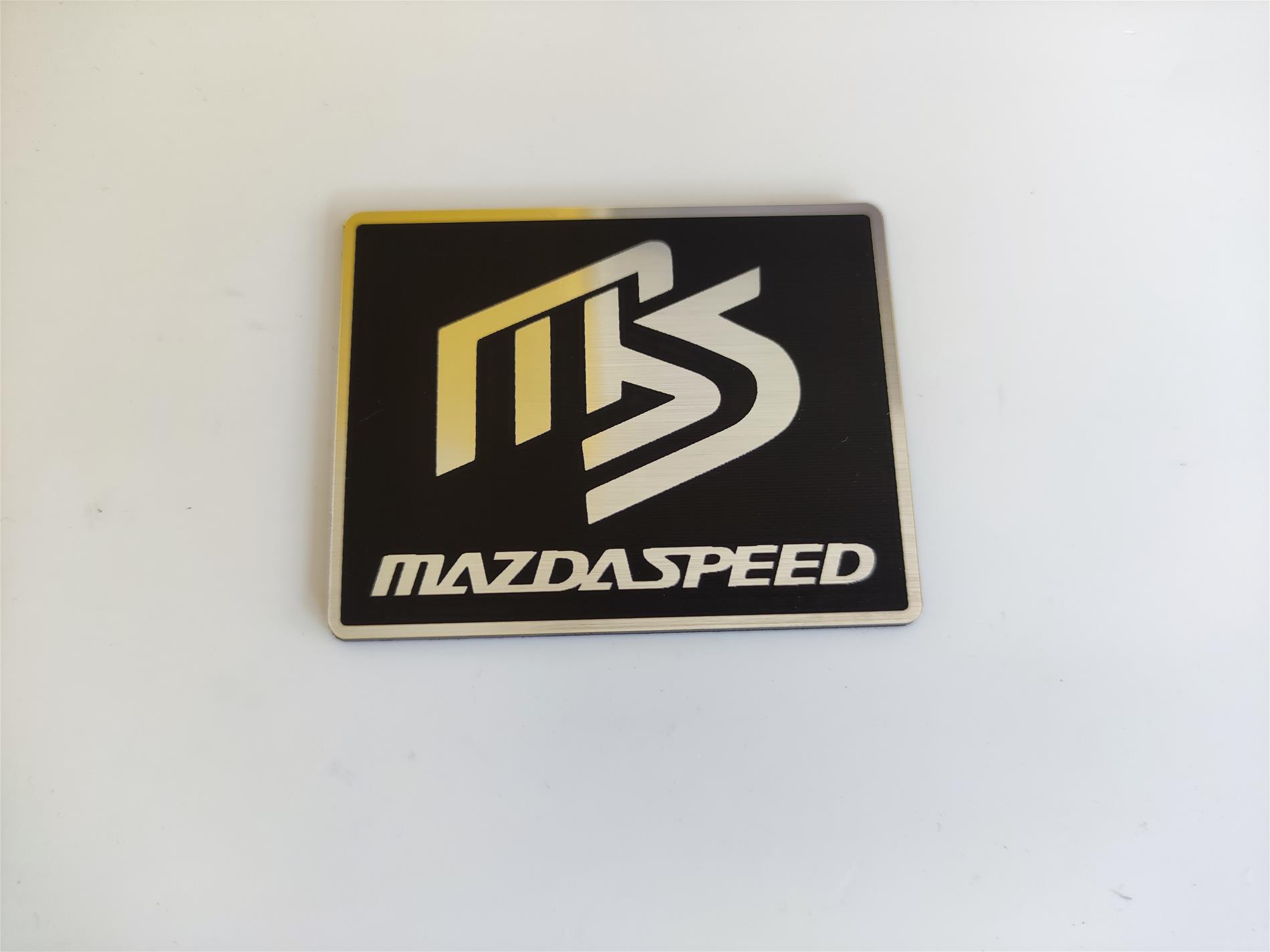 Mazda MS logolu mazdaspeed kart,plaket - Görsel 3