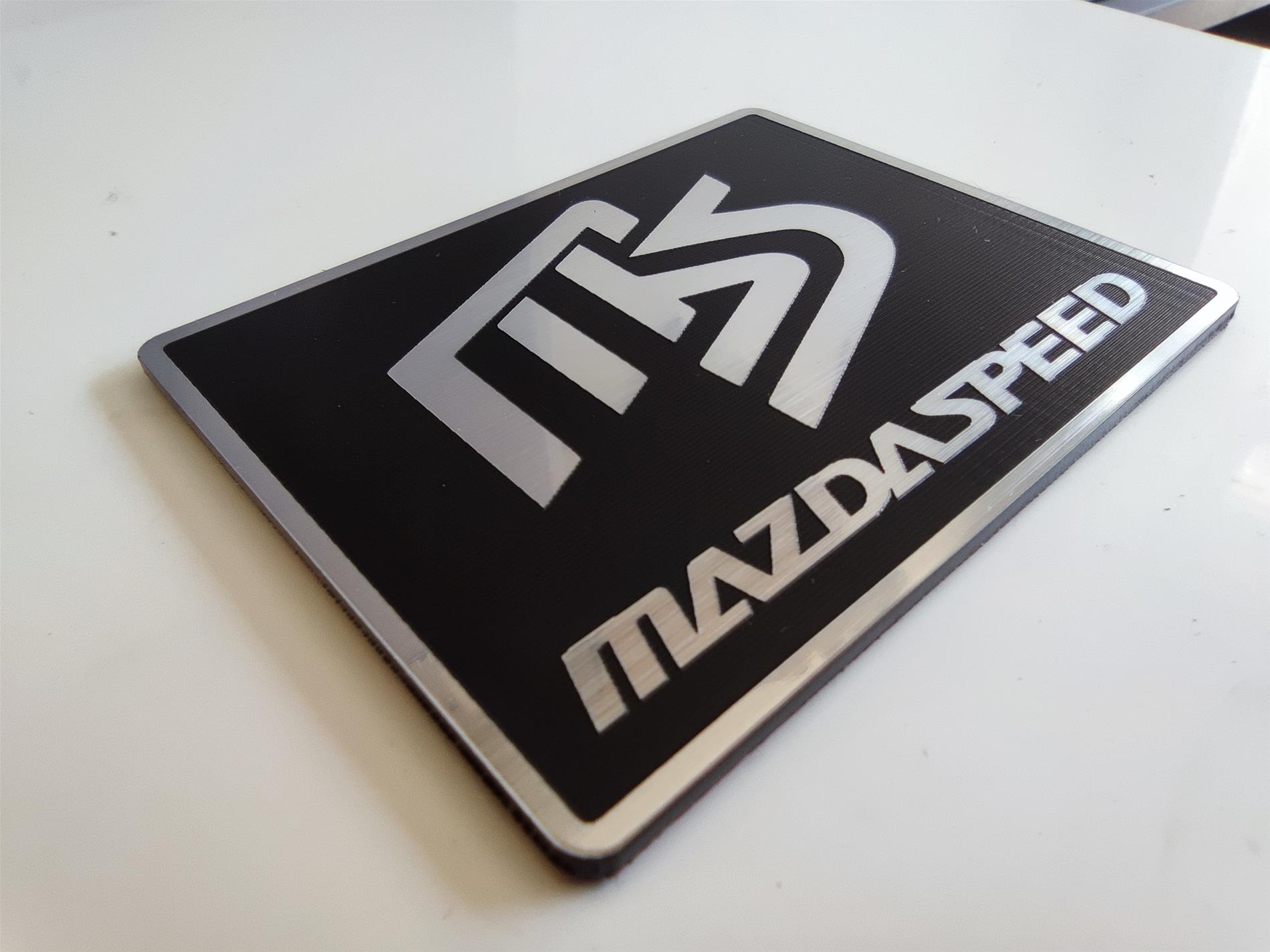 Mazda MS logolu mazdaspeed kart,plaket - Görsel 4