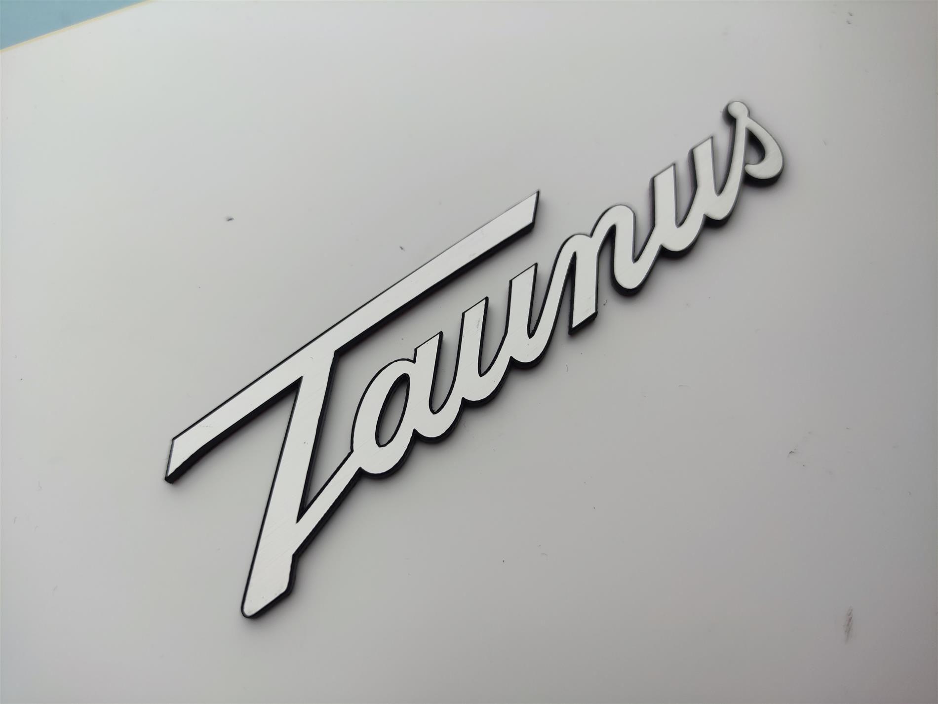 Ford Taunus Elyazı sticker plastik etiket - Görsel 1
