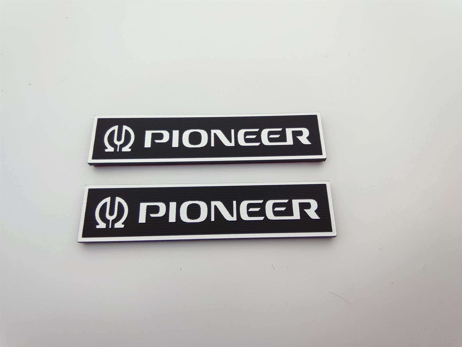 Pioneer Eski seri gümüş çerçeveli logo pioneer old series logo - Görsel 4
