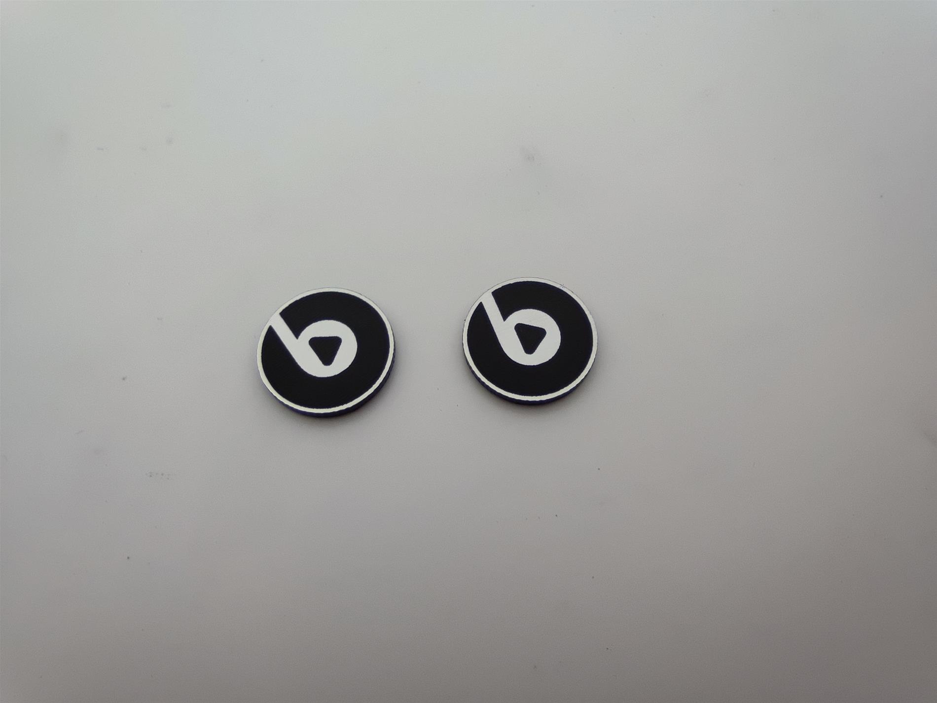 Beats Yuvarlak siyah play logo - Görsel 3