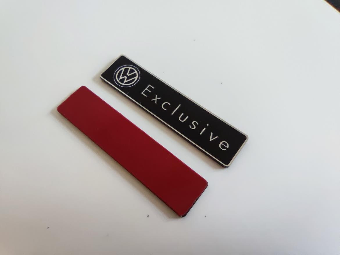 Volkswagen exclusive plastik etiket 2 adet - Görsel 2