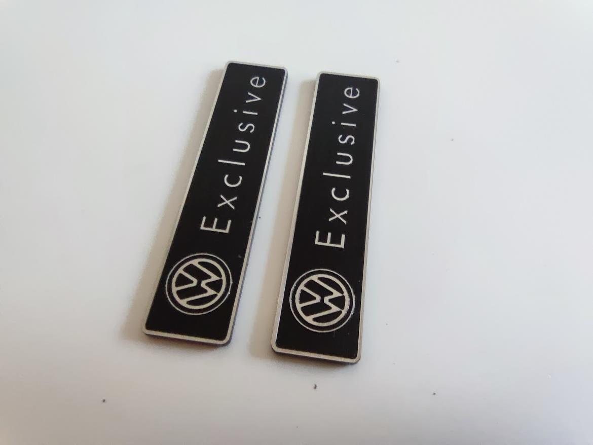 Volkswagen exclusive plastik etiket 2 adet - Görsel 3