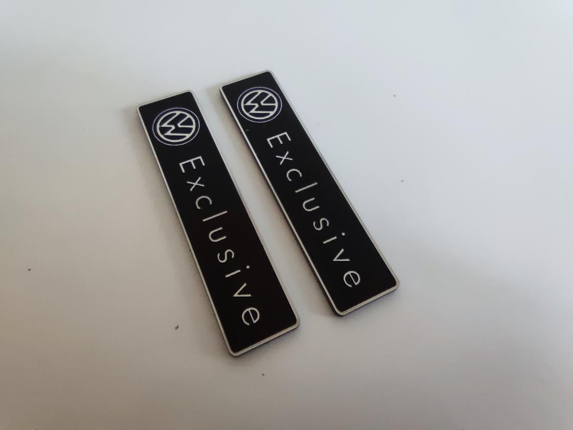 Volkswagen exclusive plastik etiket 2 adet - Görsel 4