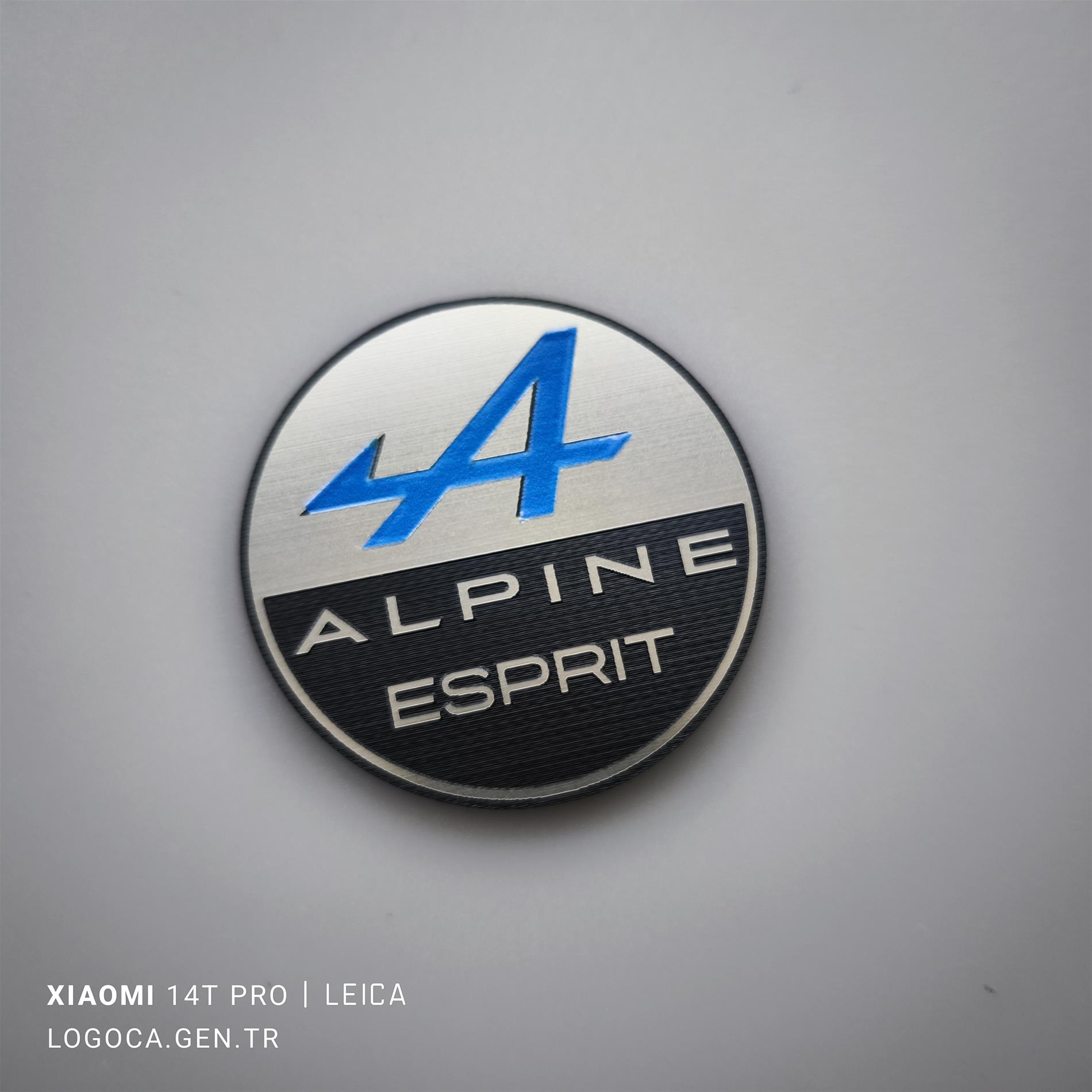 2 adet Renault Alpine Esprit yuvarlak logo - Görsel 2