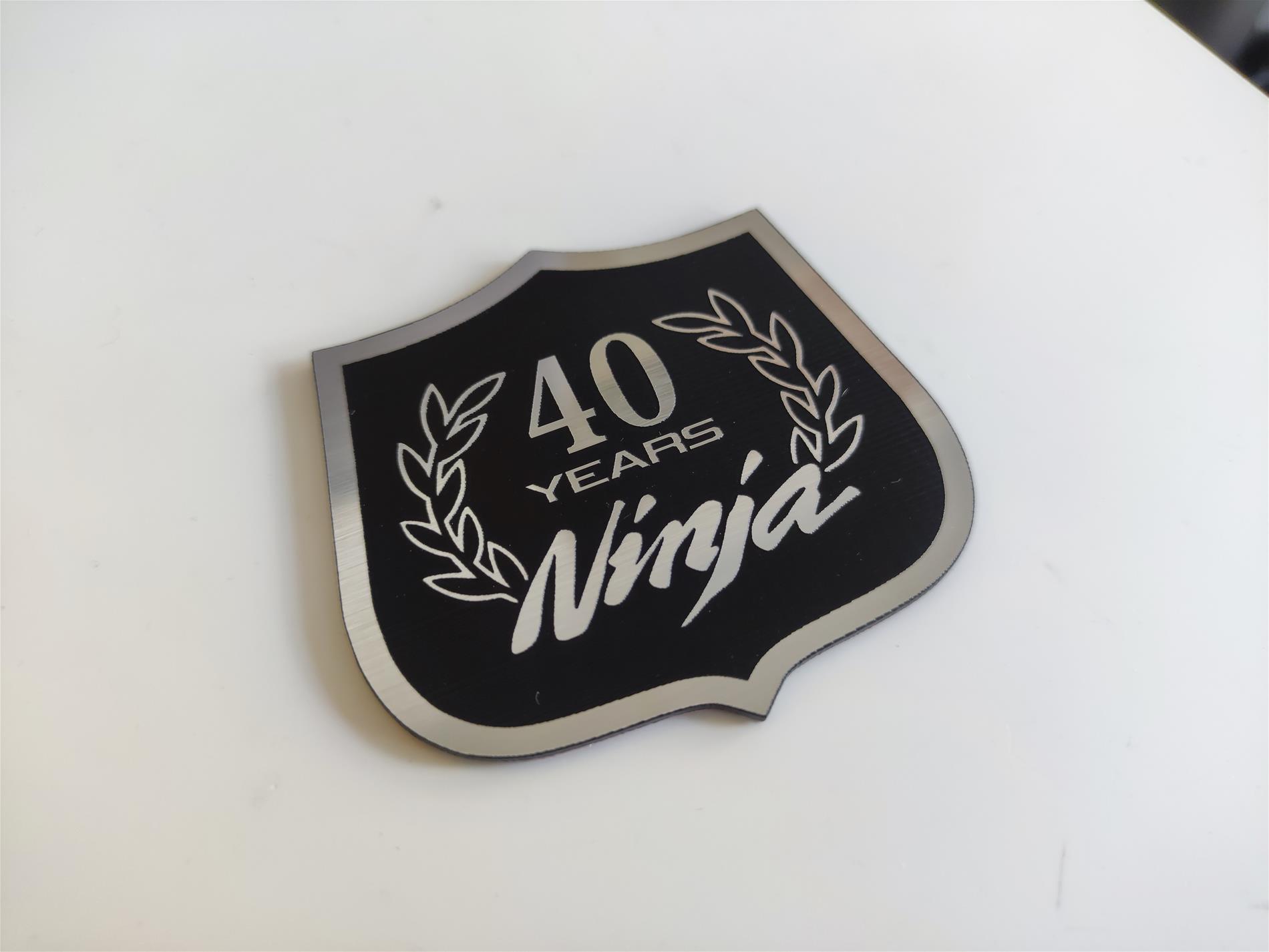 Kawasaki 40. yıl etiketi - 40 years ninja - Görsel 4