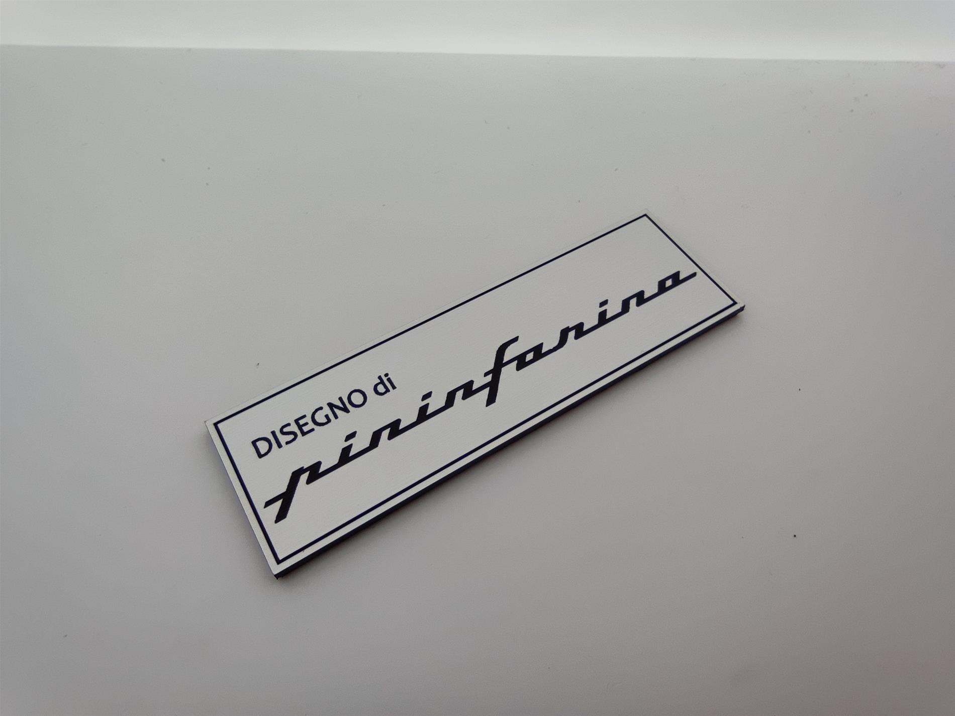 Disegno Pininfarina plaket etiket - Görsel 4
