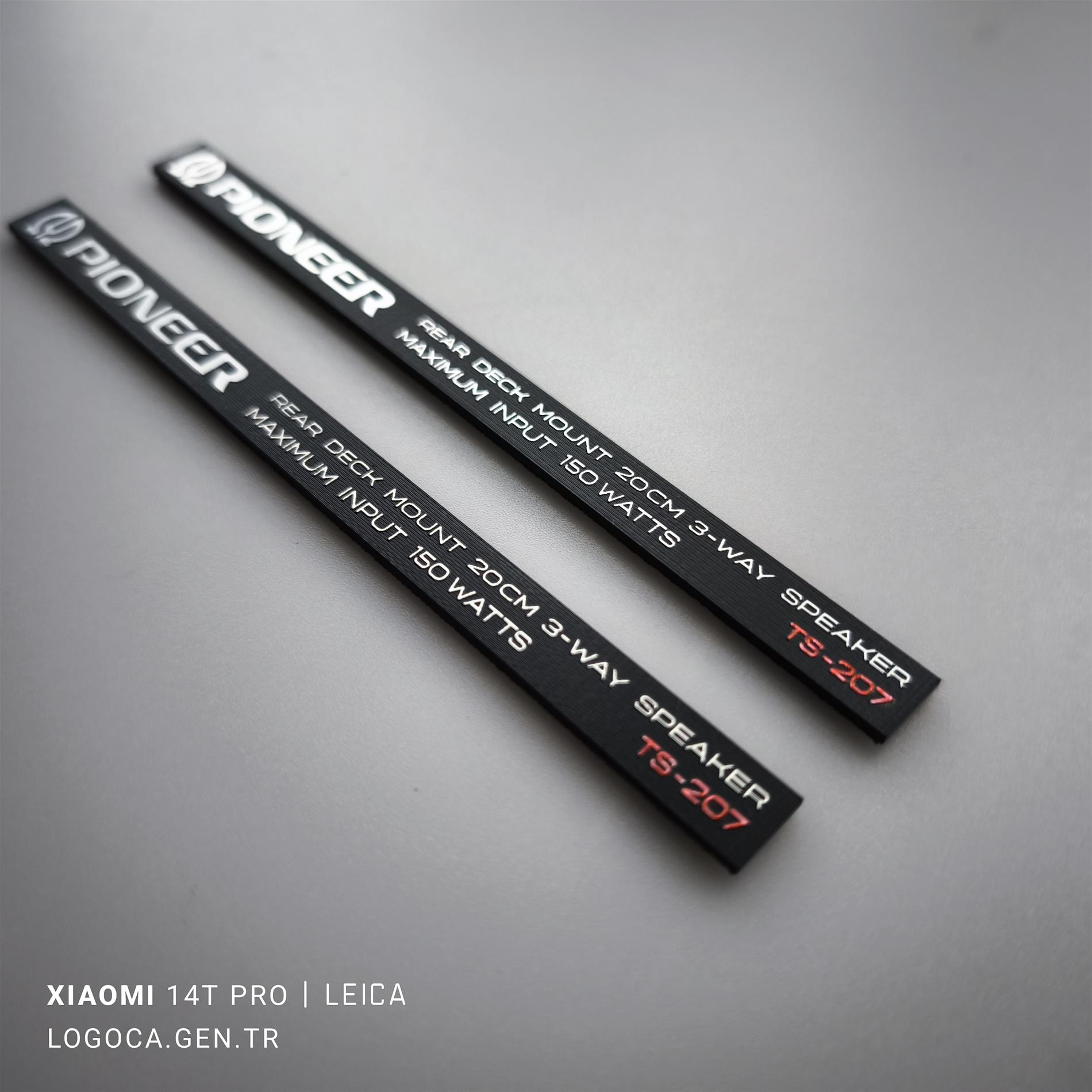 Pioneer ts-207 kapak logo takımı - Görsel 1
