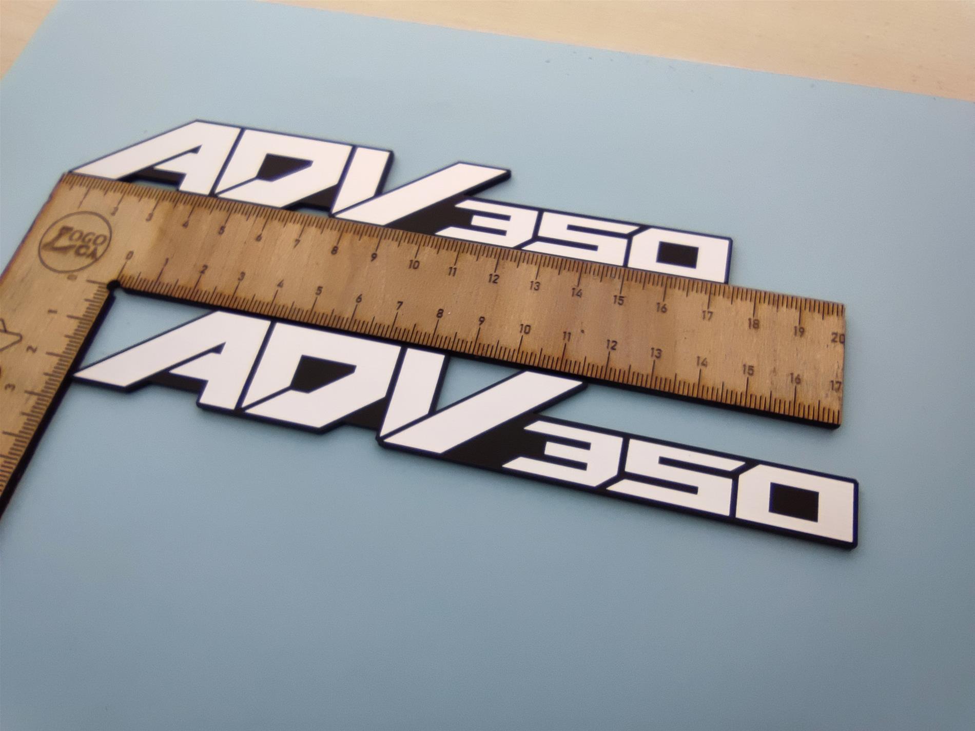 Honda Adv350  plastik sticker etiket  motor yazısı - Görsel 2