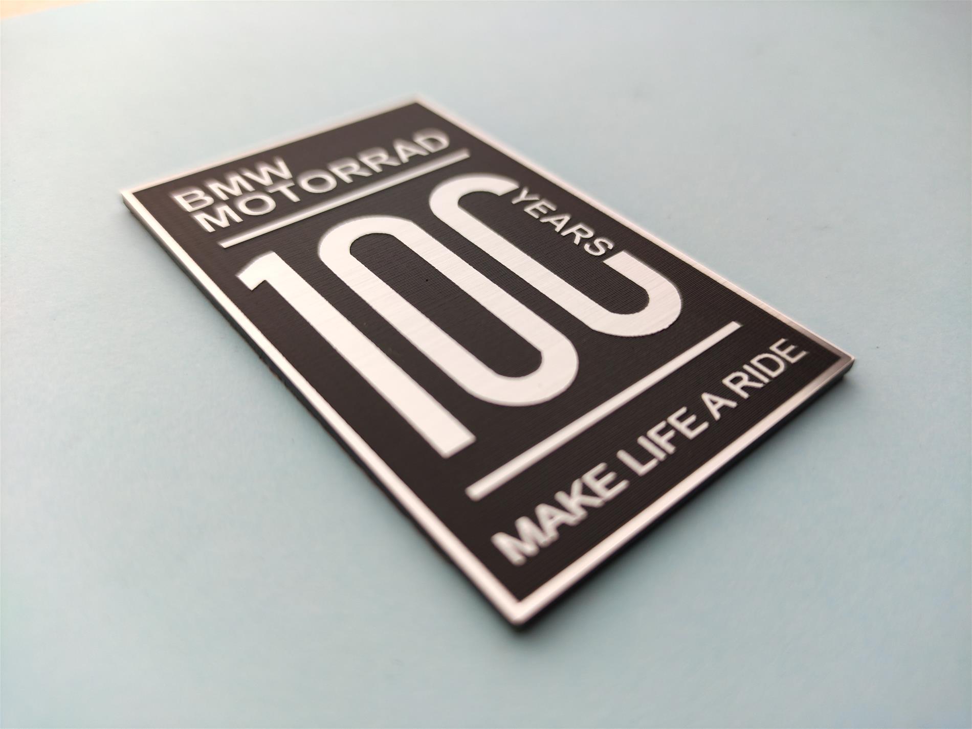 Bmw motorrad 100. yıl etiketi Siyah Renk Make life a ride - Görsel 3