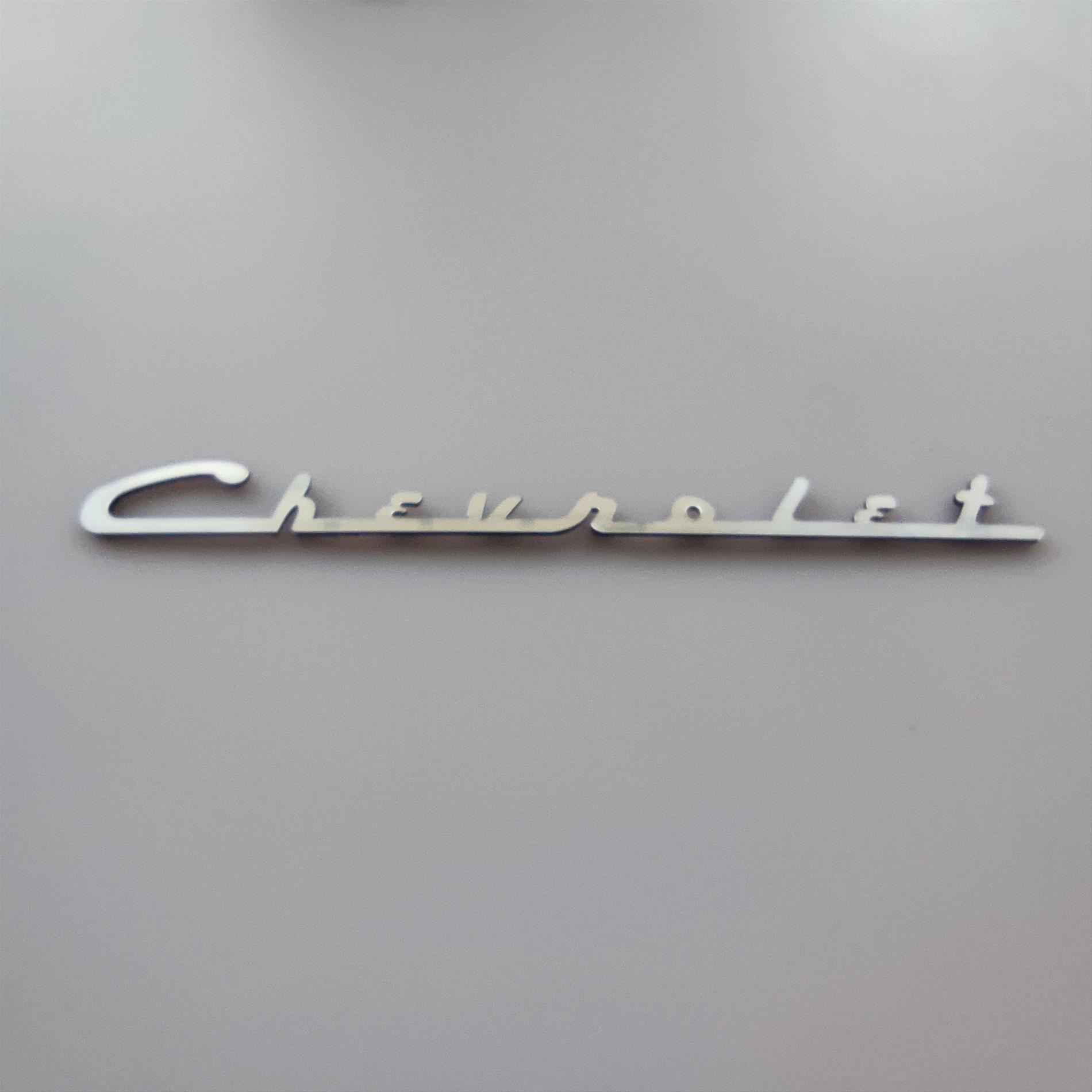 Chevrolet eski tip logo yazı bagaj yazısı - Görsel 5