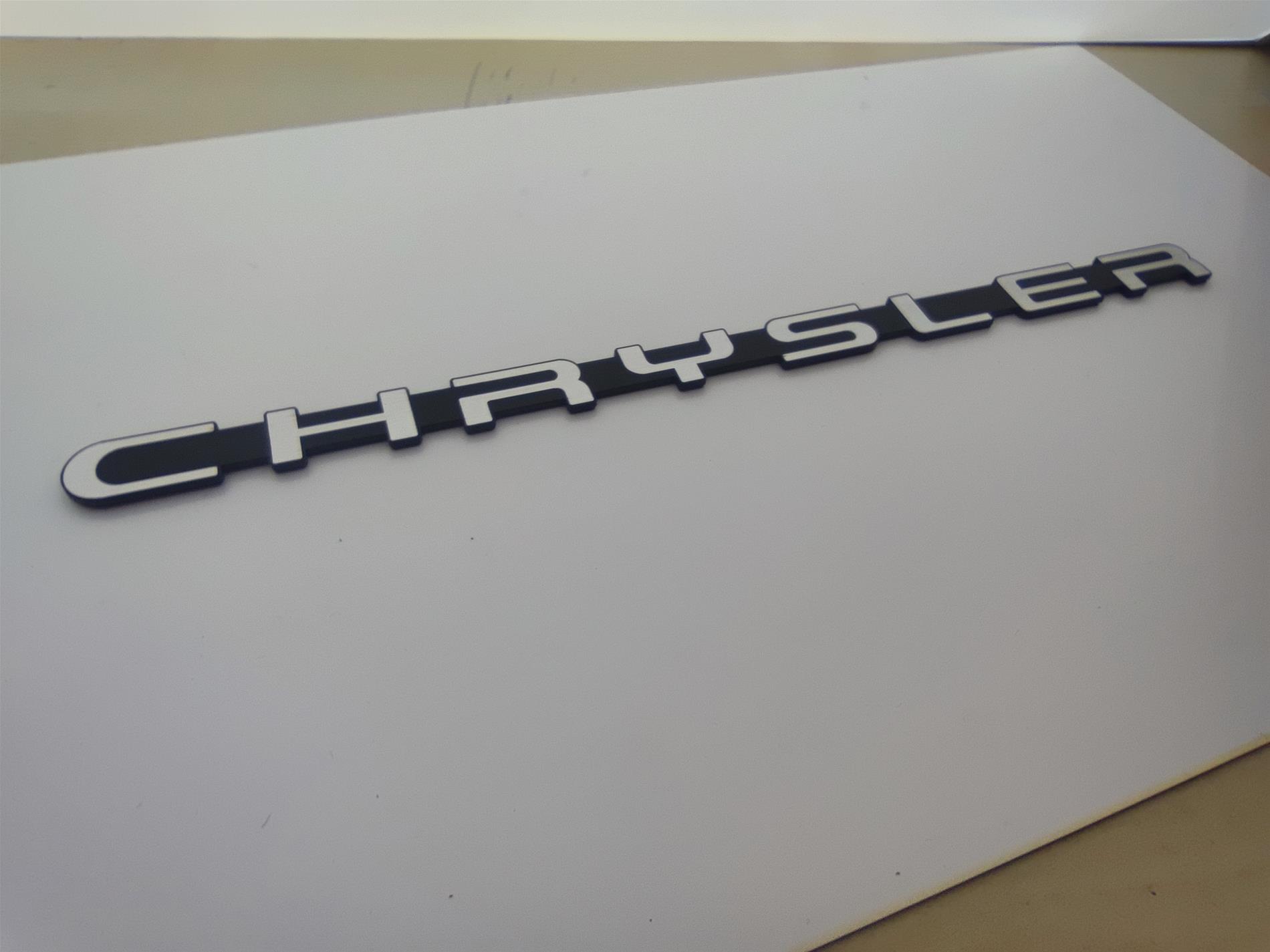 Chrysler kaporta yazısı etiket - Görsel 4