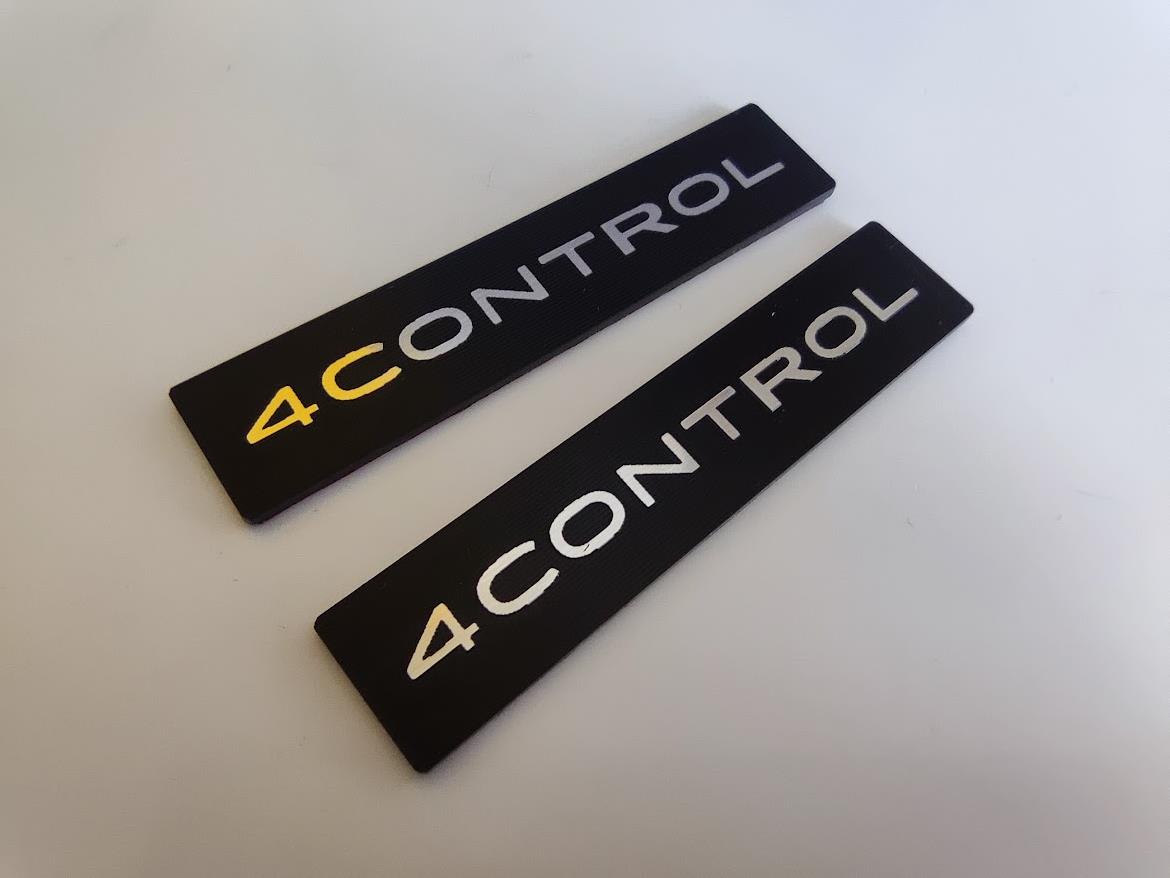 Renault 4control  etiket Renault Talisman and Megane 4 Control black Badge Monogram - Görsel 1