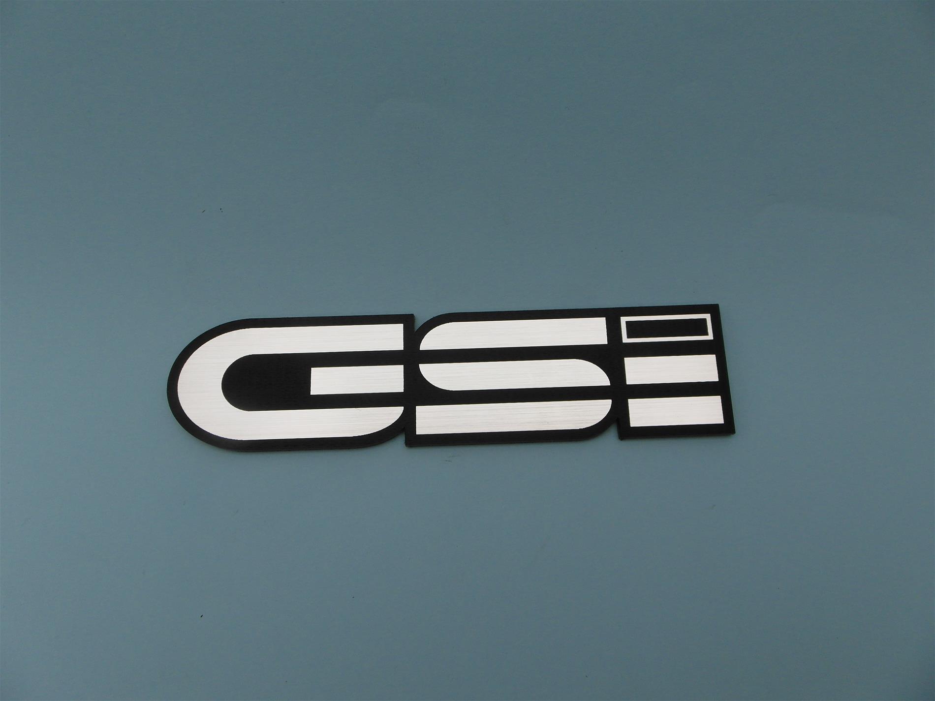 Opel GSİ Alüminyum Görünümlü plastik etiket - Görsel 1