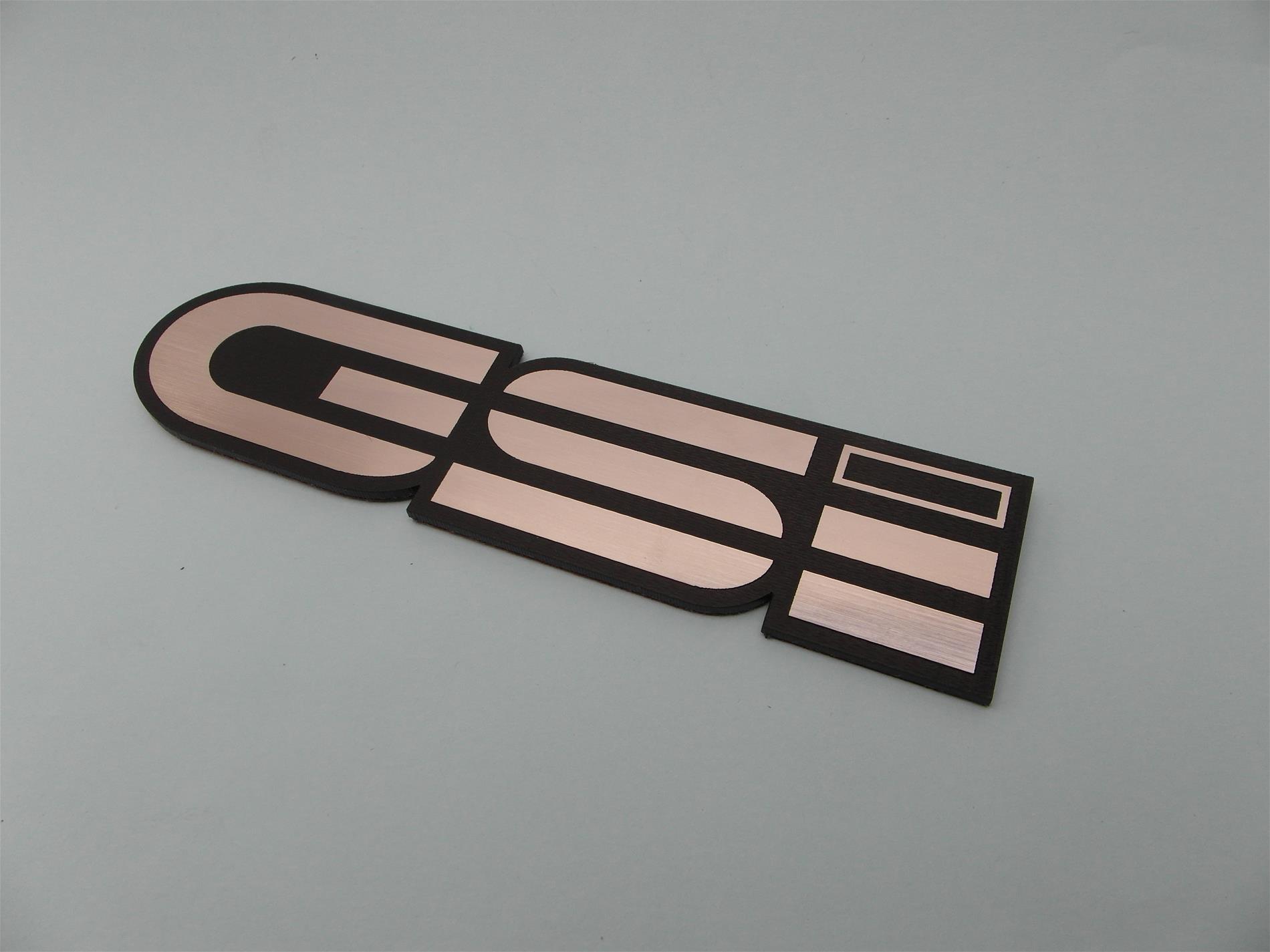 Opel GSİ Alüminyum Görünümlü plastik etiket - Görsel 2