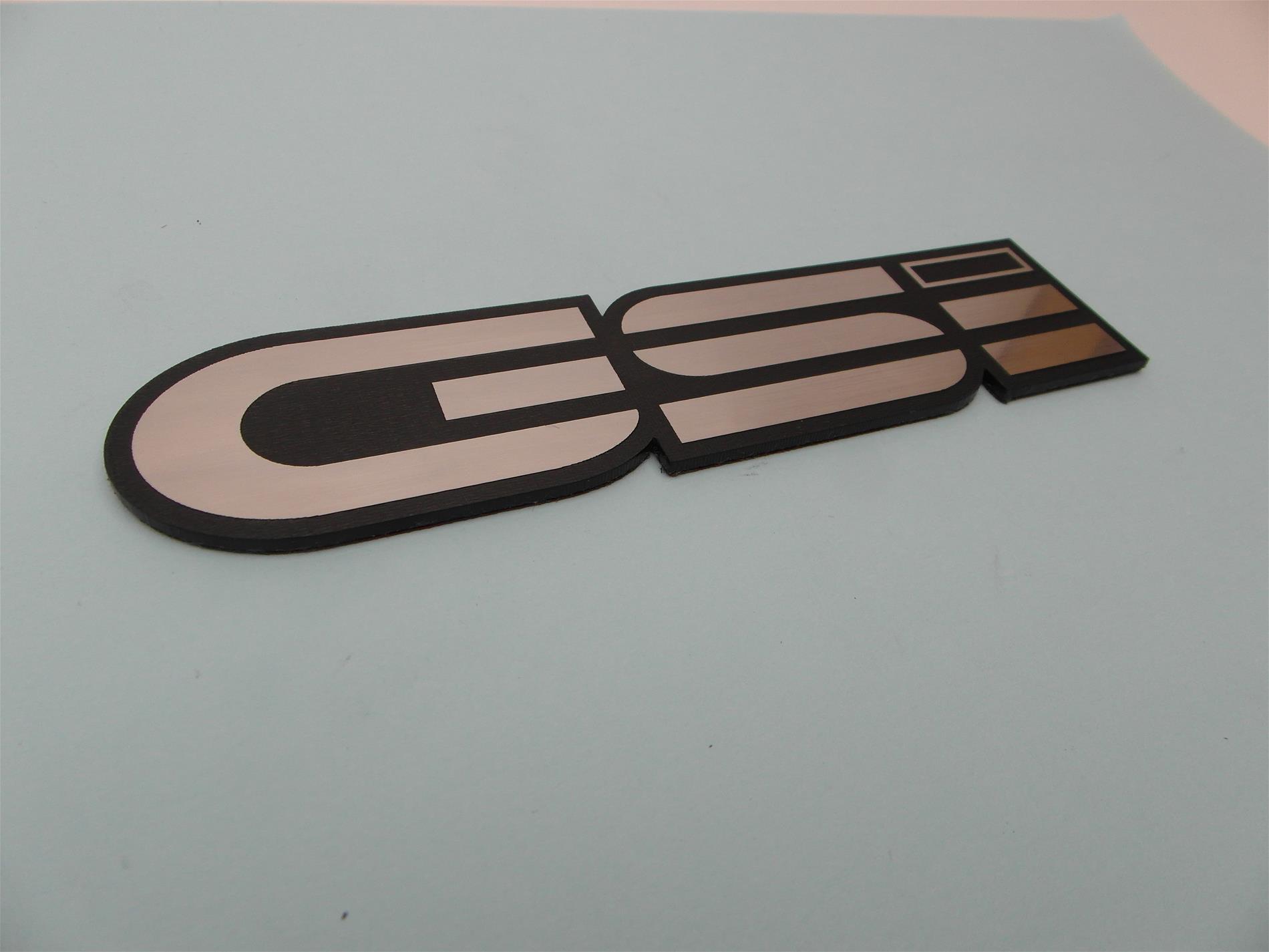 Opel GSİ Alüminyum Görünümlü plastik etiket - Görsel 3