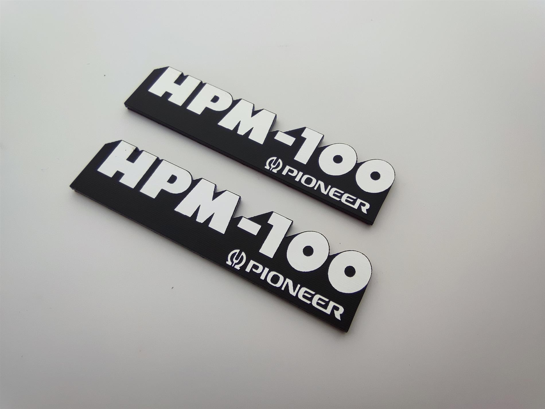 Pioneer HPM-100 Hoparlör Logosu - Vintage Audio Sembolü - Görsel 3