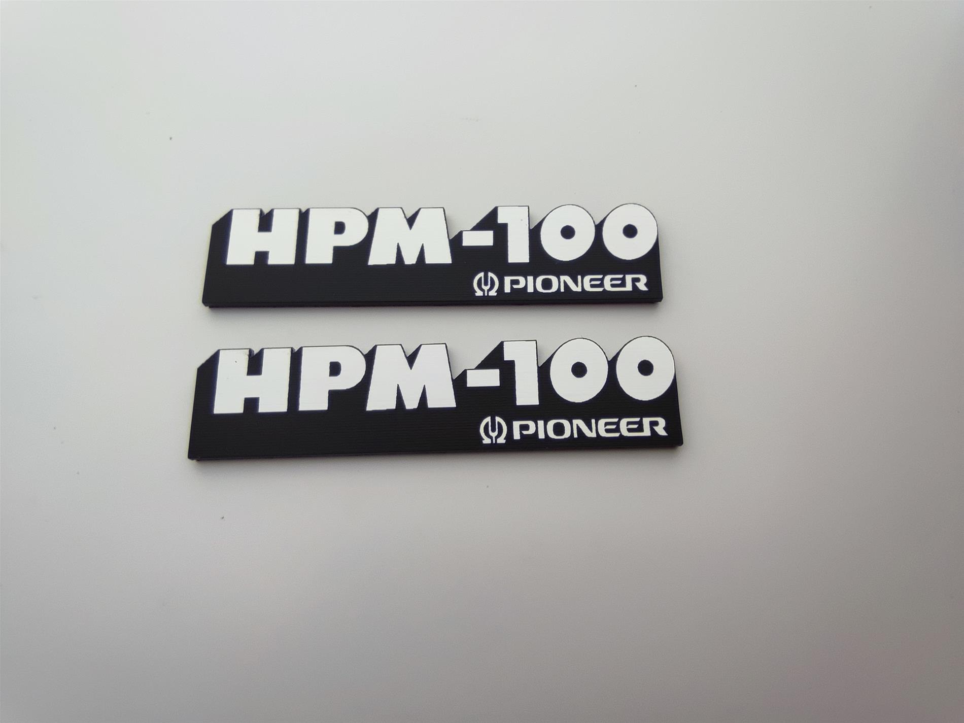 Pioneer HPM-100 Hoparlör Logosu - Vintage Audio Sembolü - Görsel 4