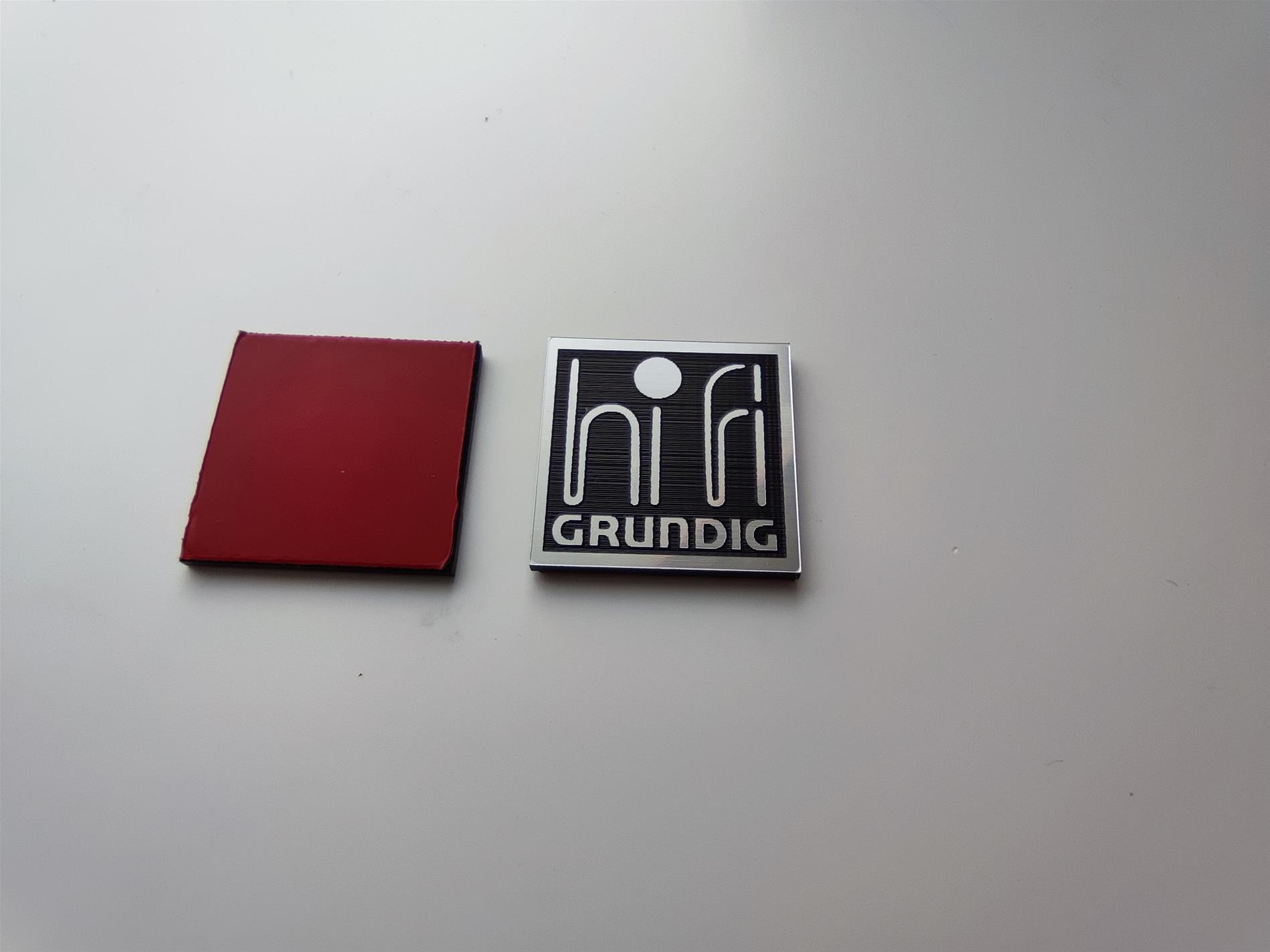 Grundig hifi logo etiket grundig yazısı alt kısımda - Görsel 1