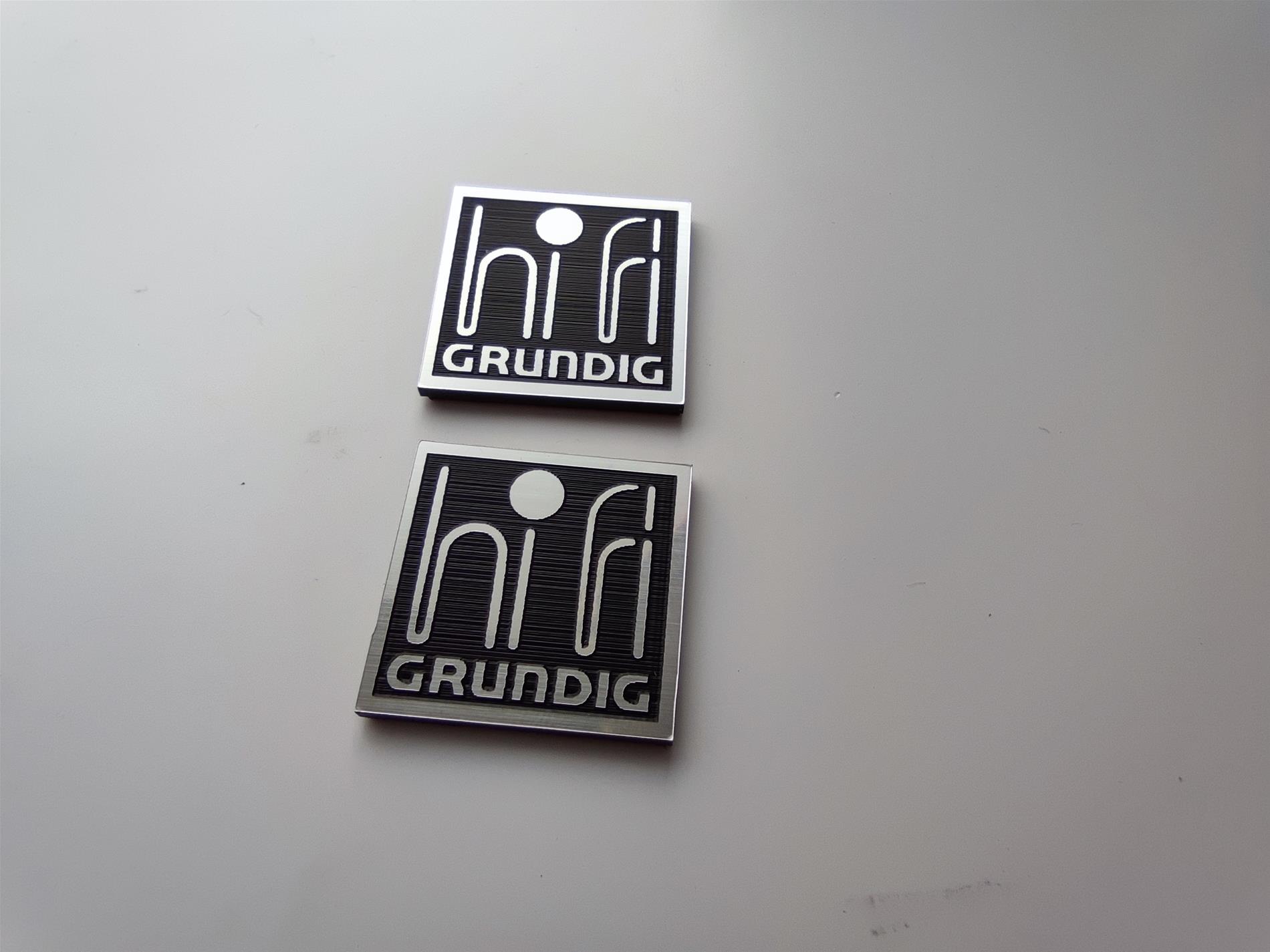 Grundig hifi logo etiket grundig yazısı alt kısımda - Görsel 2