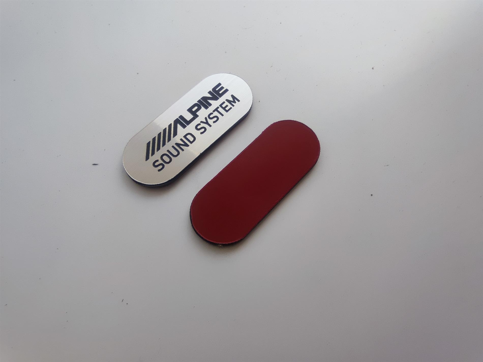 Alpine Sound system oval Logo - Görsel 1