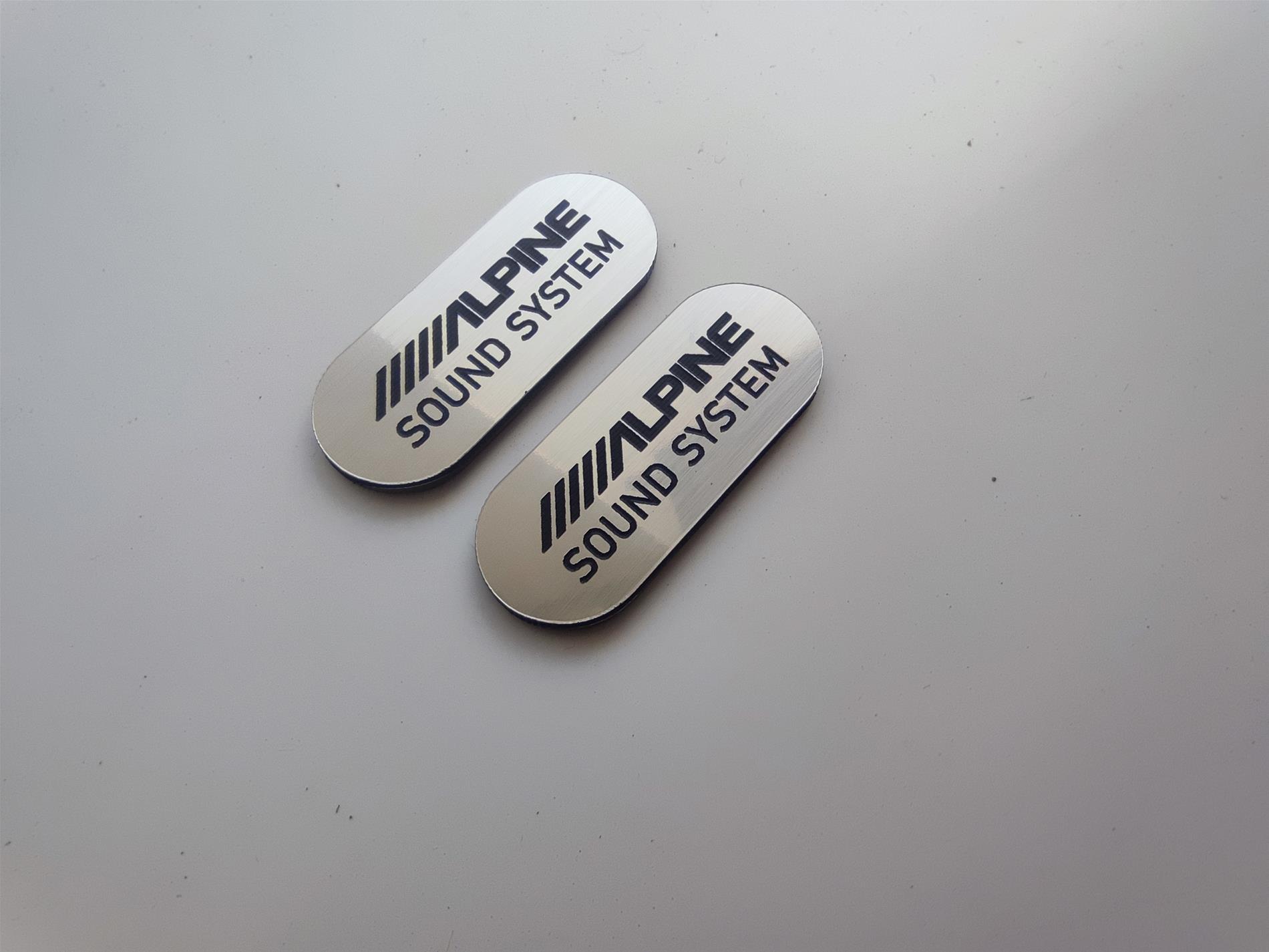 Alpine Sound system oval Logo - Görsel 2