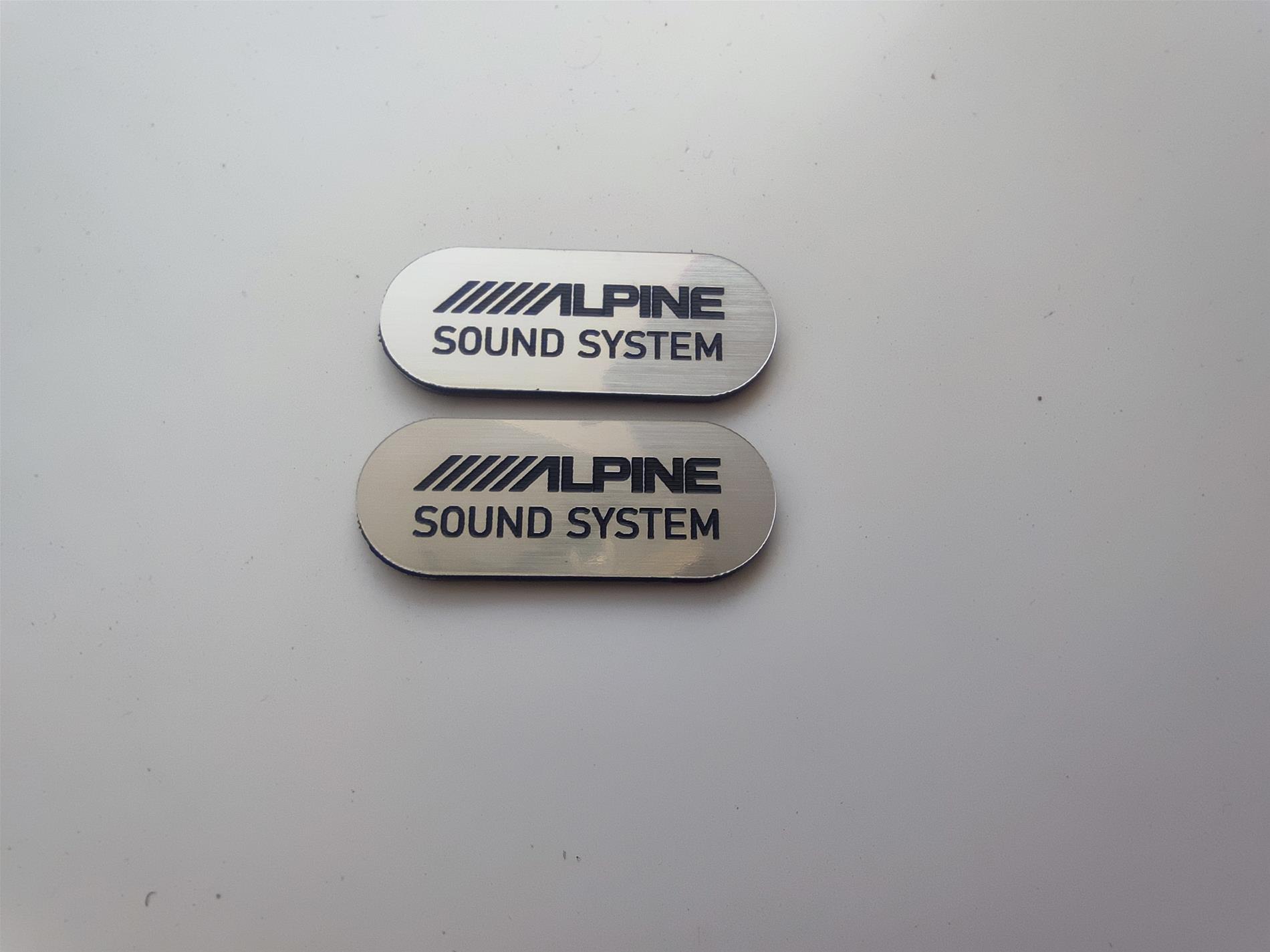 Alpine Sound system oval Logo - Görsel 3