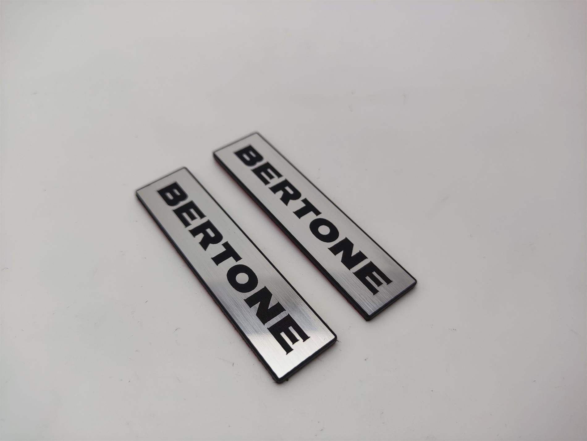 Bertone Tasarım Yazılı Sticker Seti | 2 Adet Araç Oto Modifiye Aksesuar Çıkartma - Görsel 1