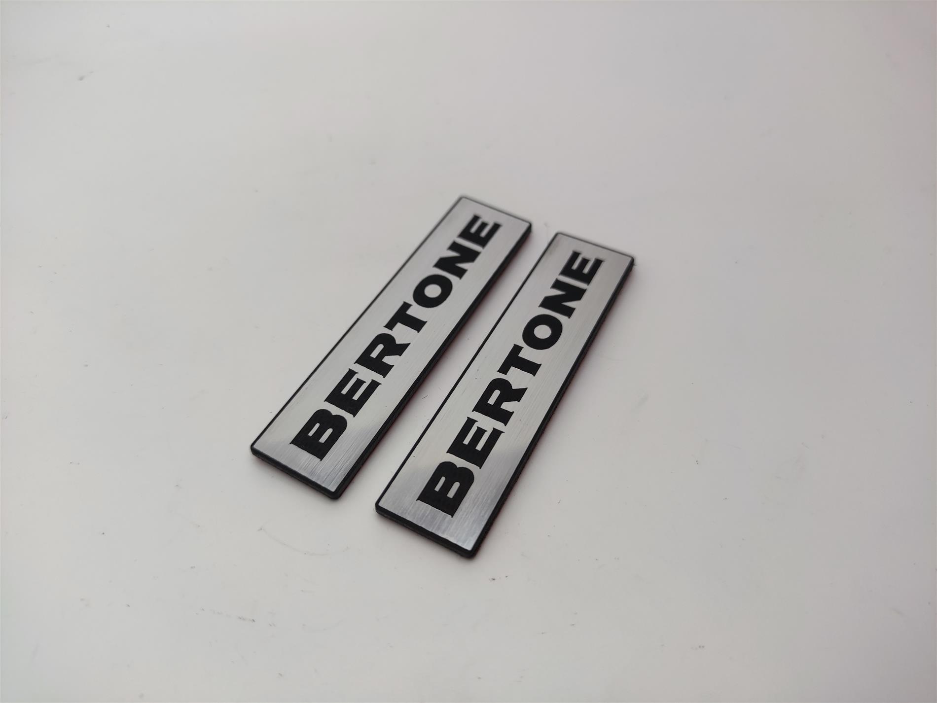 Bertone Tasarım Yazılı Sticker Seti | 2 Adet Araç Oto Modifiye Aksesuar Çıkartma - Görsel 2