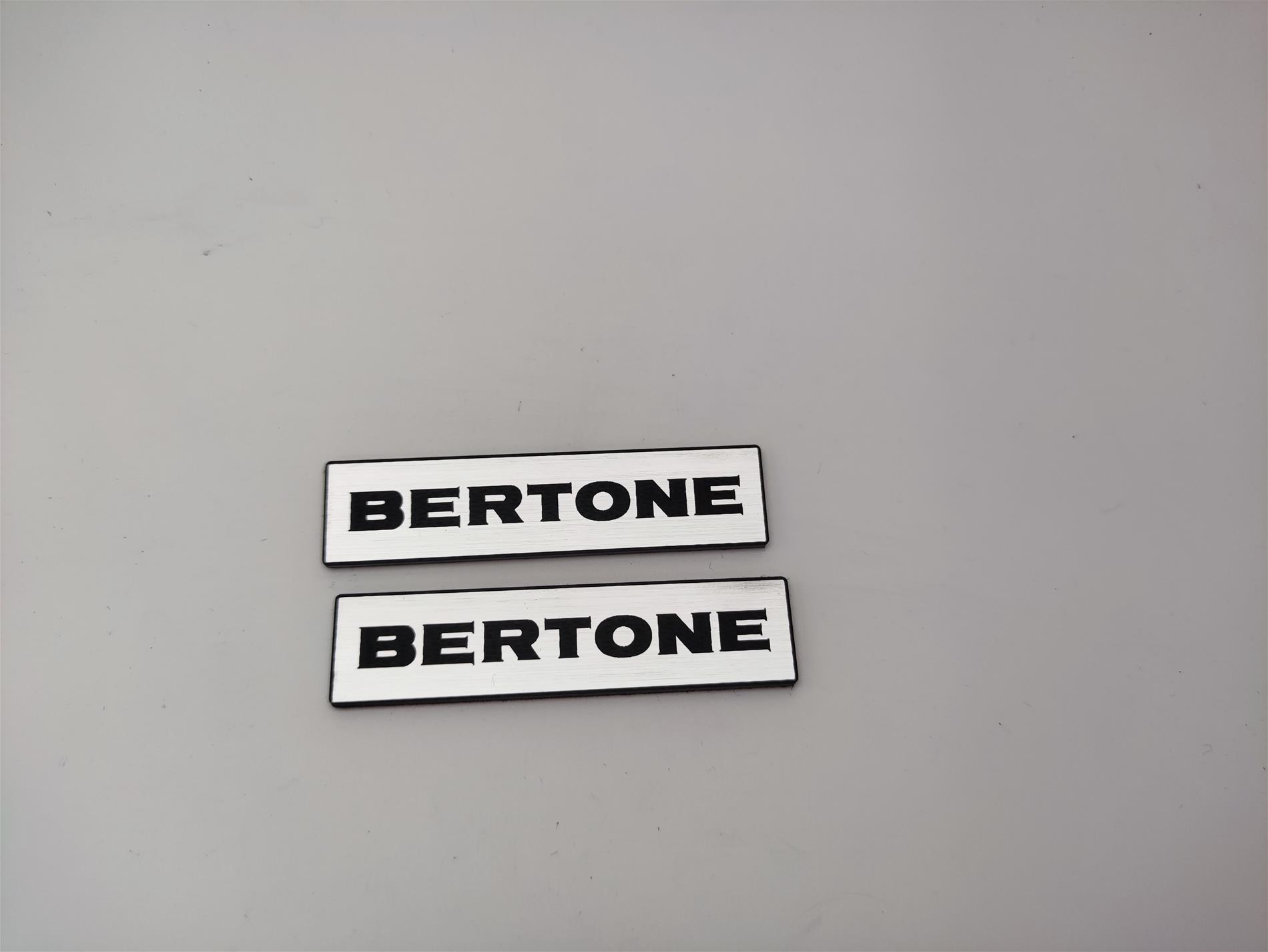 Bertone Tasarım Yazılı Sticker Seti | 2 Adet Araç Oto Modifiye Aksesuar Çıkartma - Görsel 3