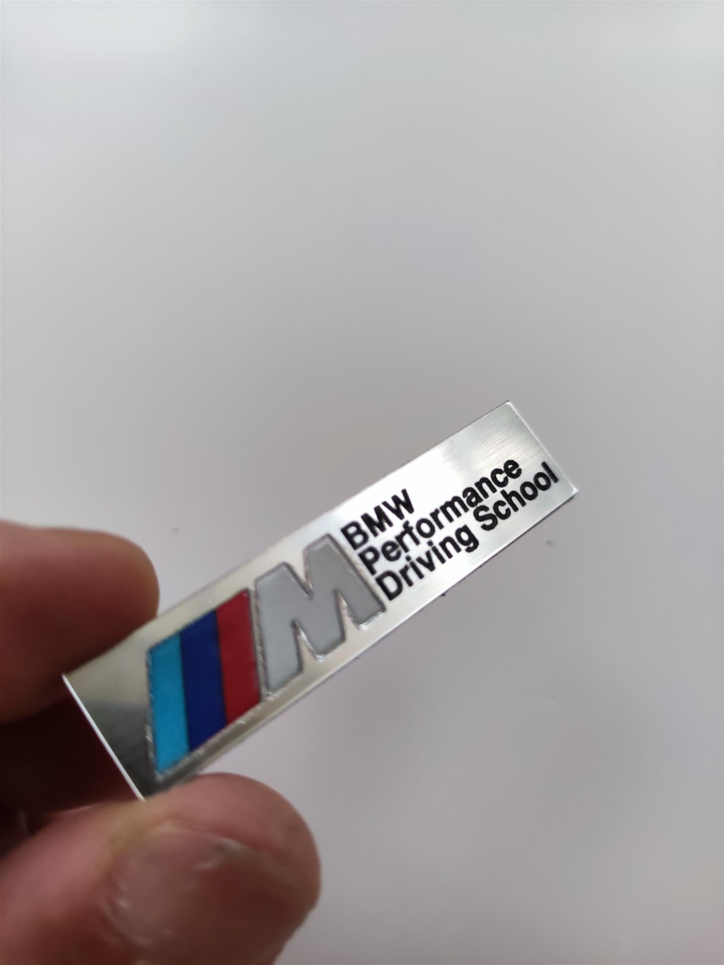 2x BMW M Performance driving school renkli plastik etiket - Görsel 6