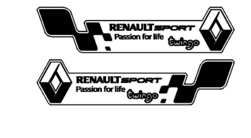 Renault Passion for life kişileştirilebilir sağ sol çamurluk etiketi - Görsel 5